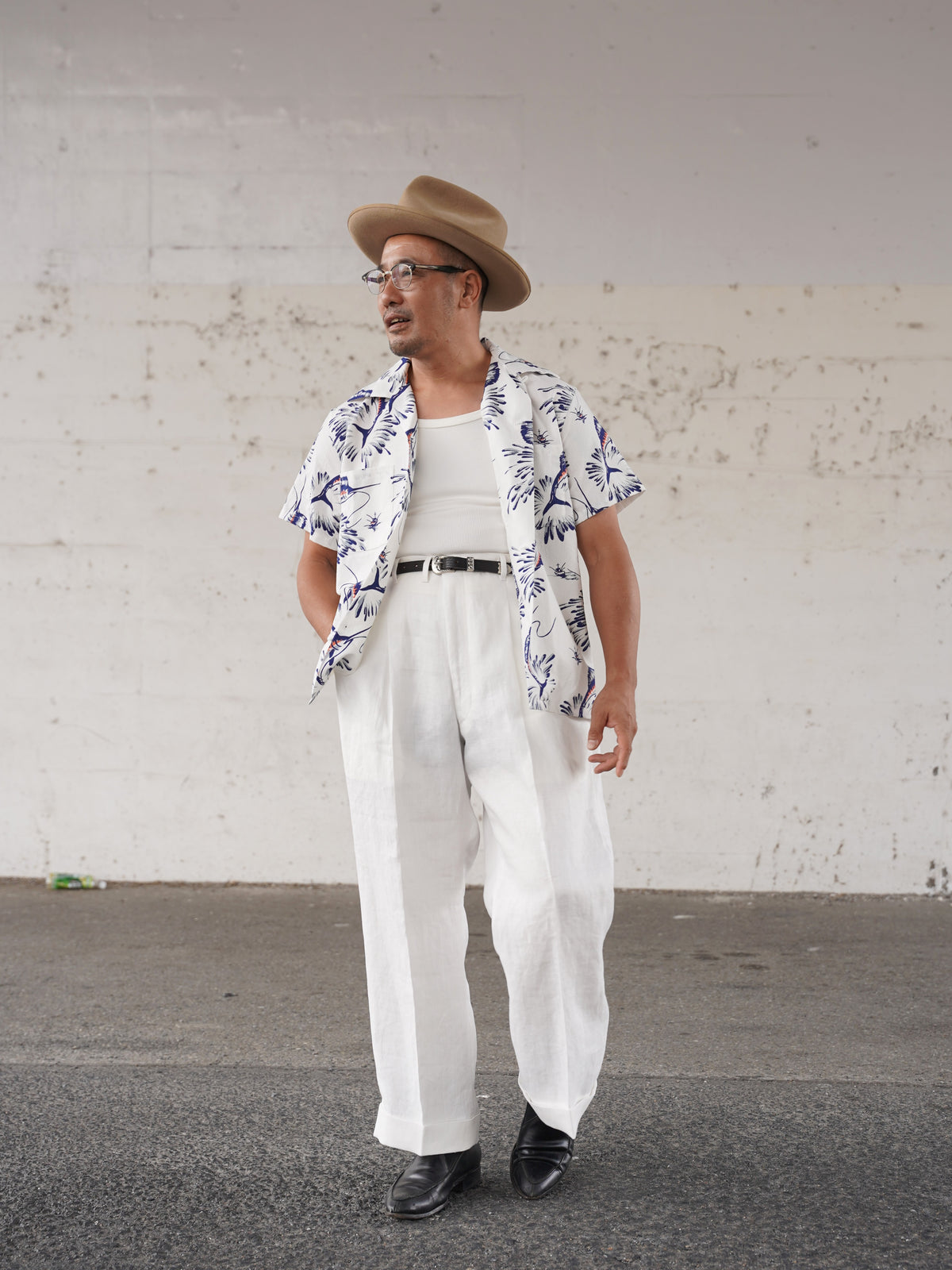 #270112 1950s Seersucker Short Sleeve Shirt - Marlin