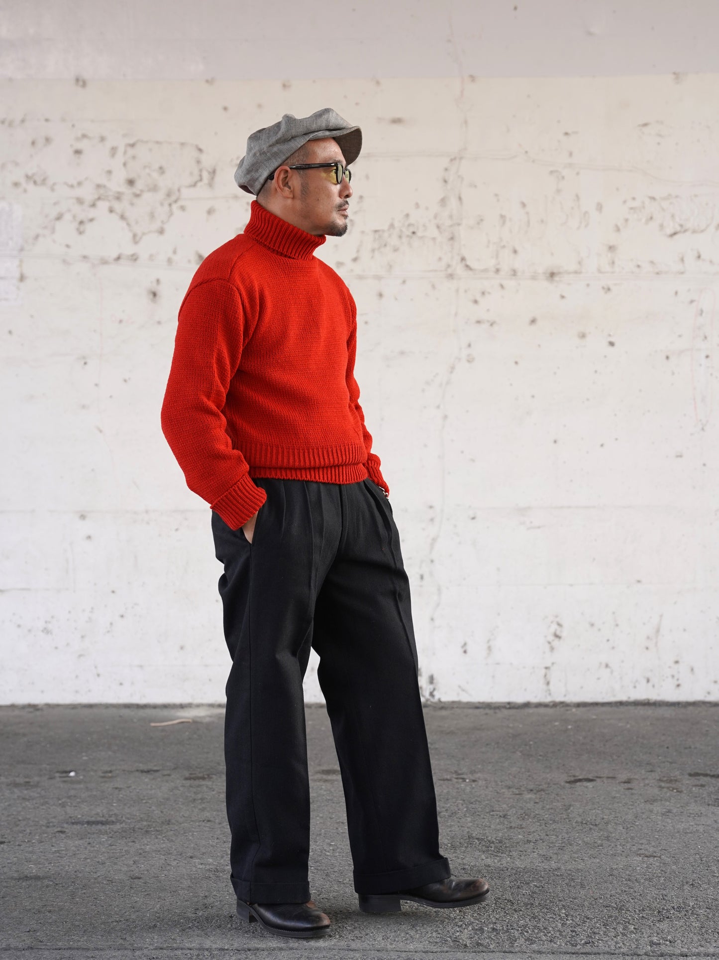 #240205 1940s Turtle-neck Knit