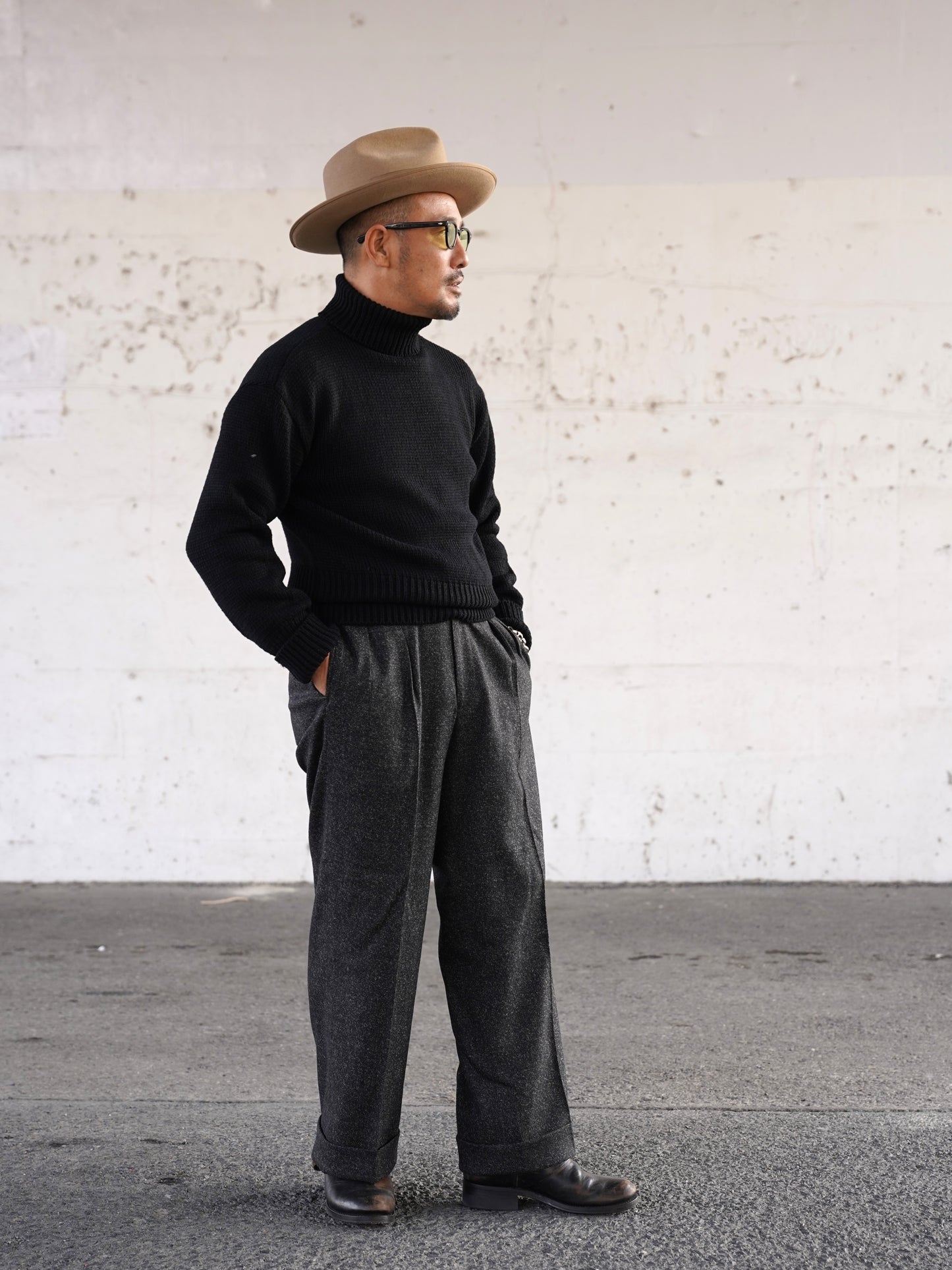 #240205 1940s Turtle-neck Knit