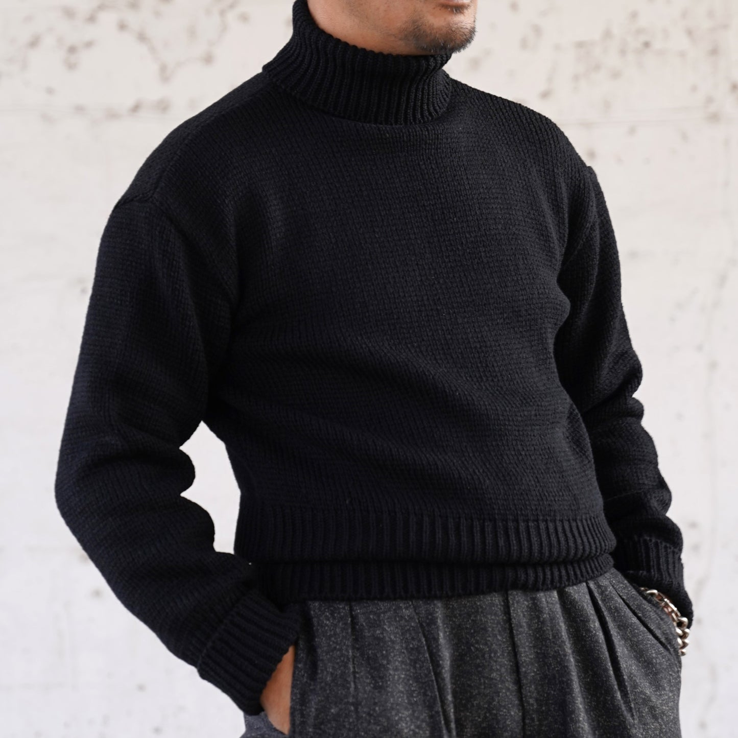 #240205 1940s Turtle-neck Knit