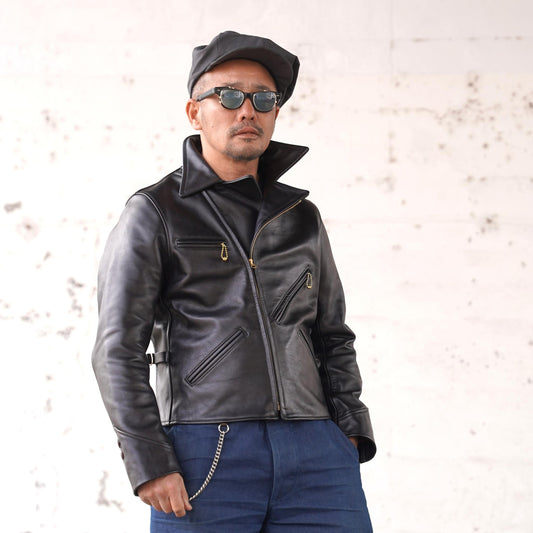 #250434 1940s Double Motorcycle Jacket