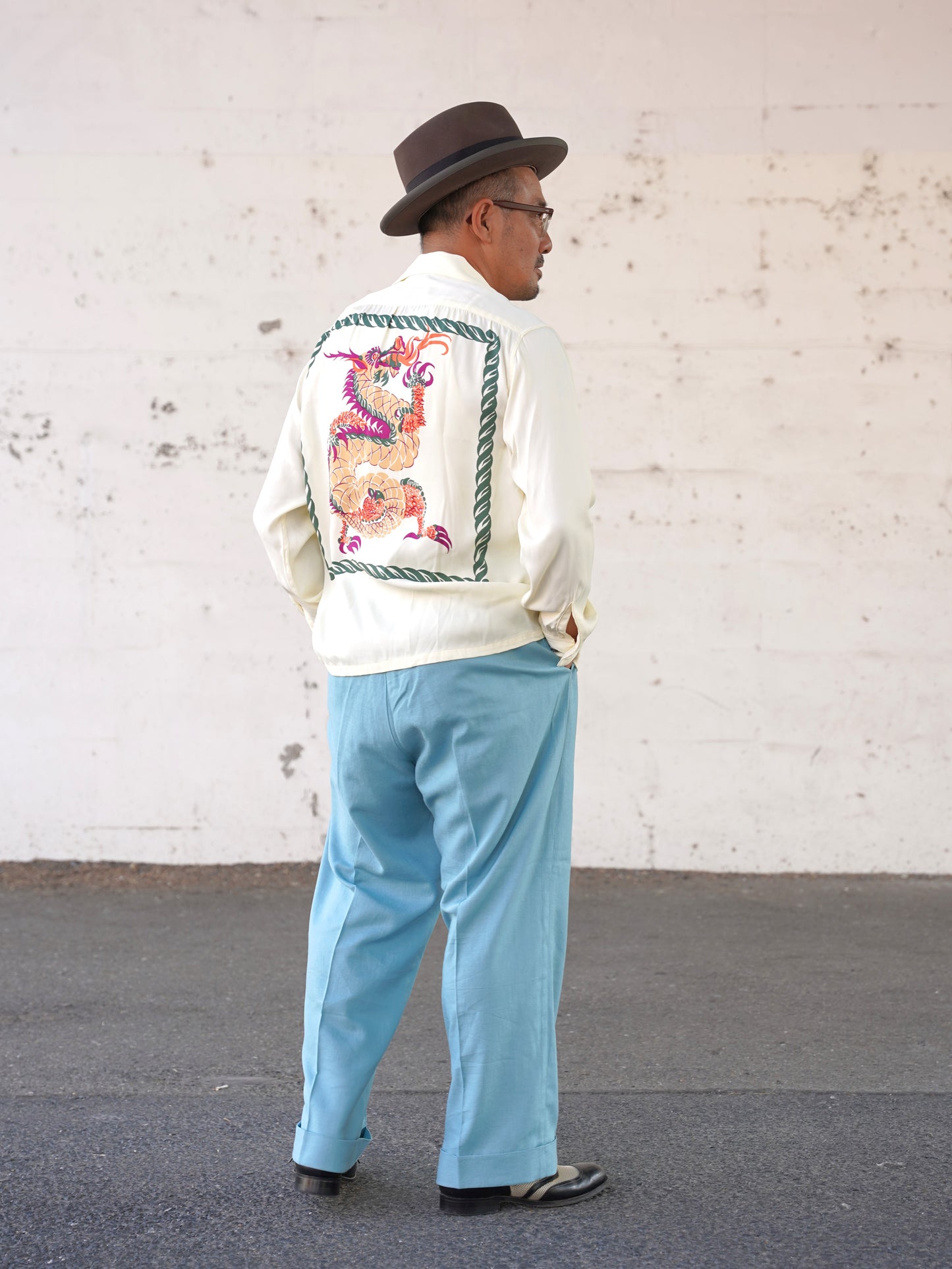 #260101 1950s L/S Shirt - Dragon