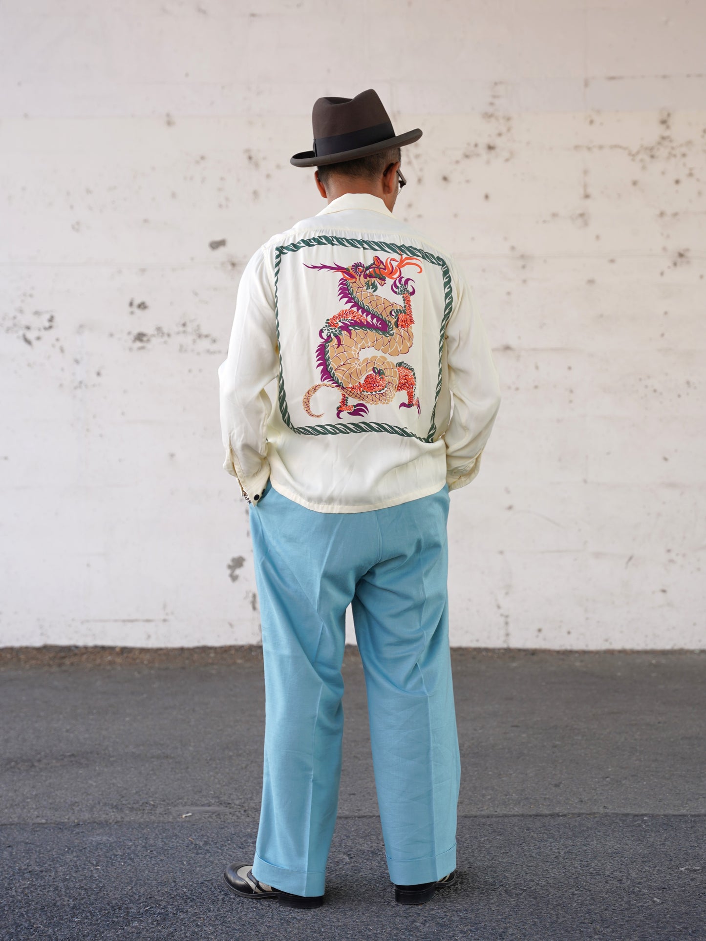 #260101 1950s L/S Shirt - Dragon
