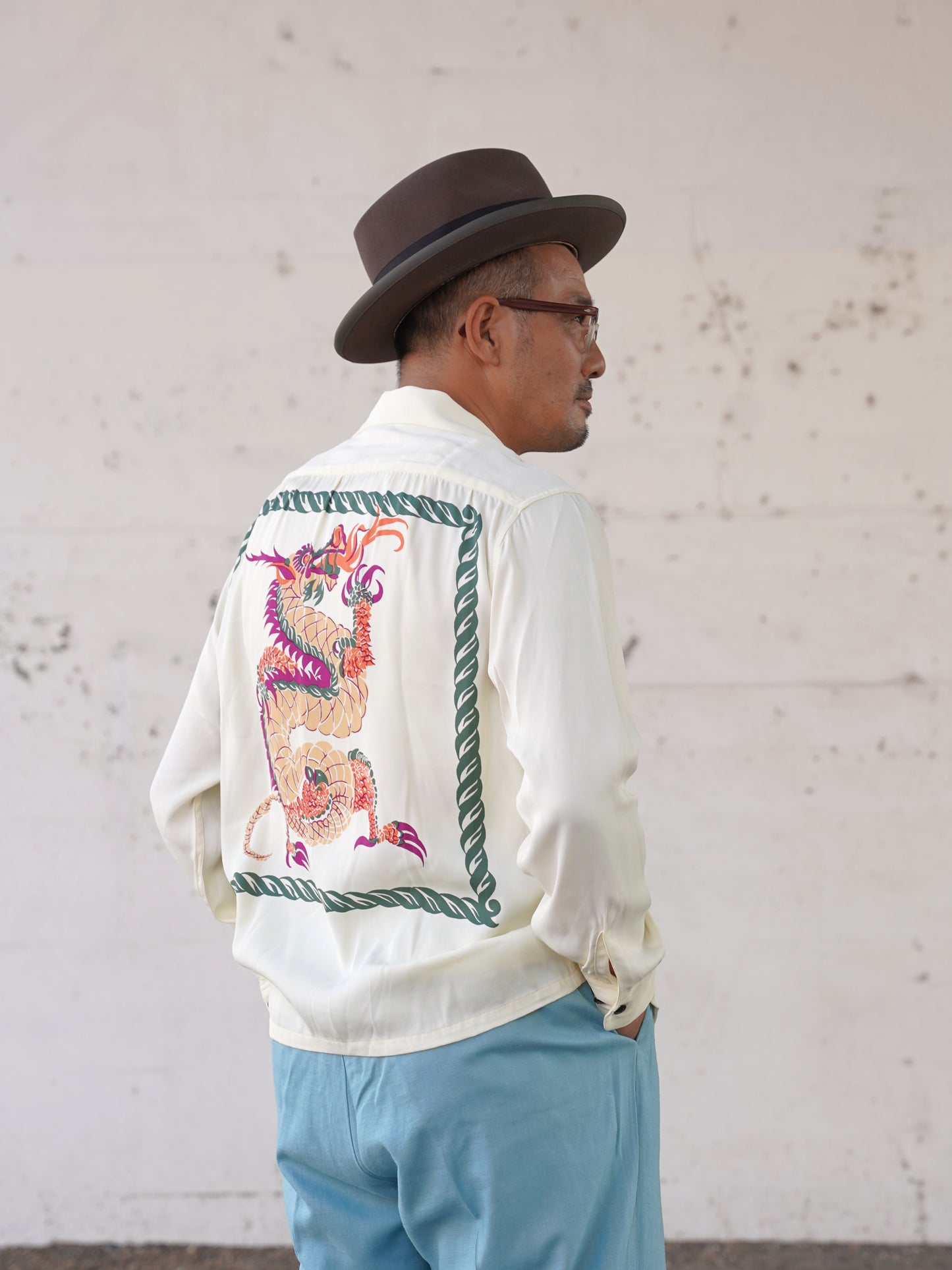 #260101 1950s L/S Shirt - Dragon