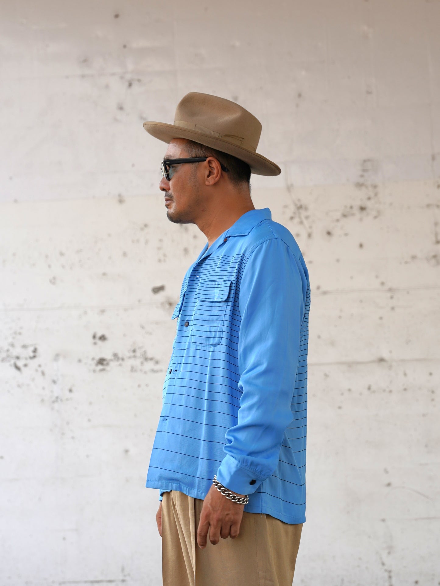 #260104 1950s L/S Shirt - Stripe