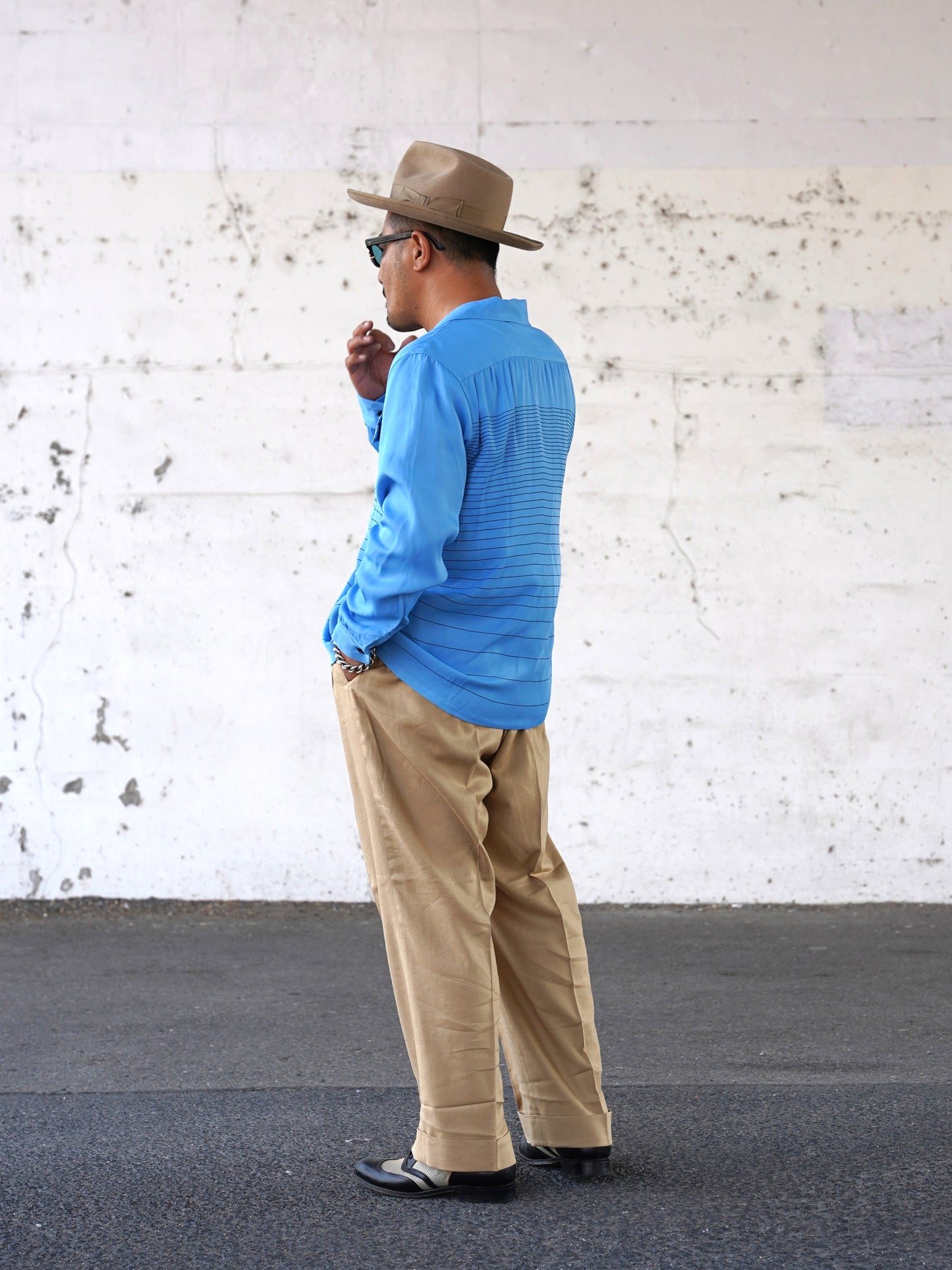 #260104 1950s L/S Shirt - Stripe