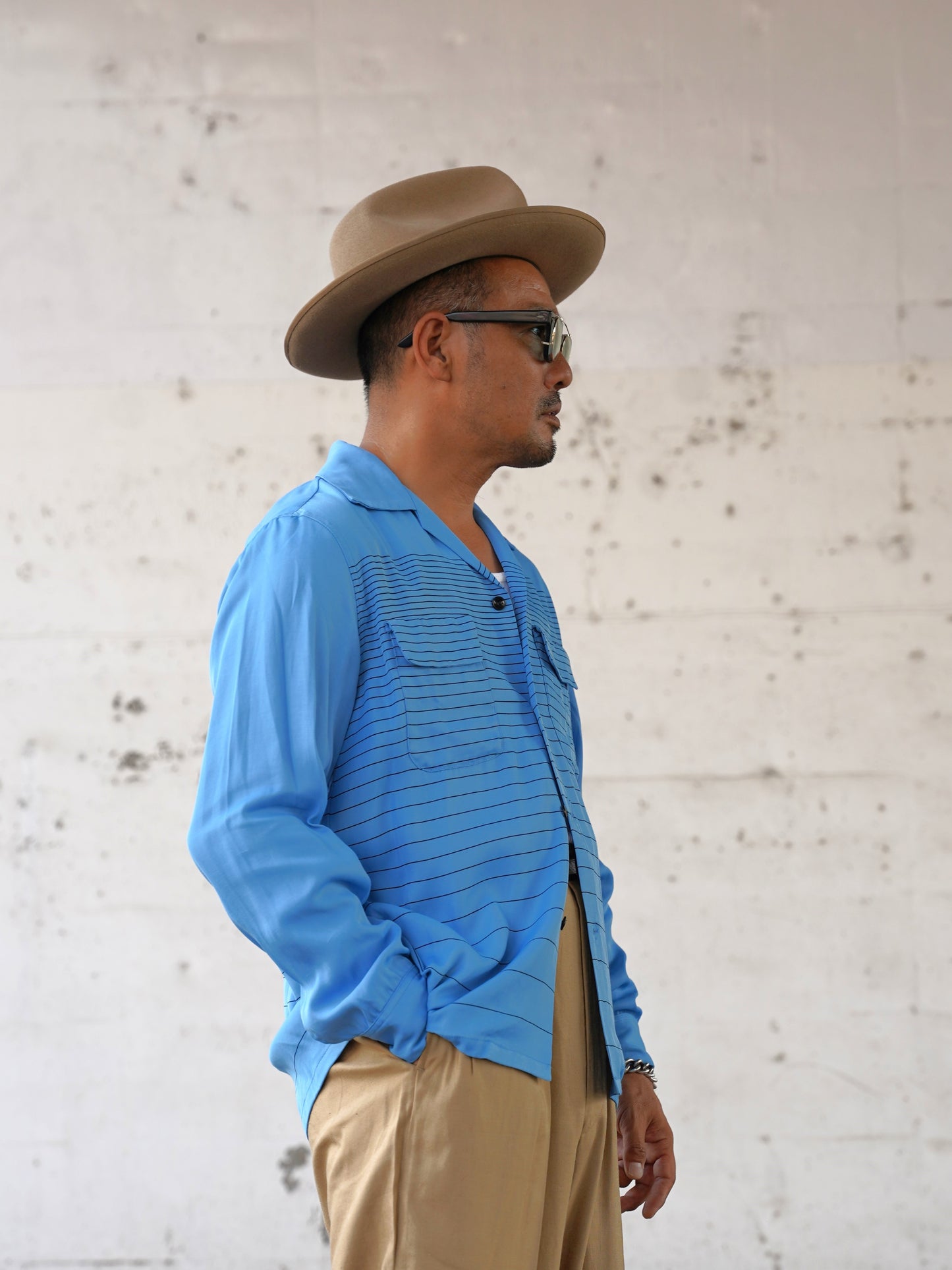 #260104 1950s L/S Shirt - Stripe