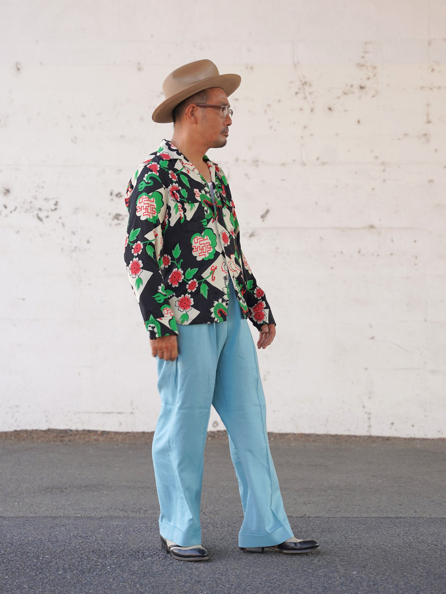 #260105 1950s L/S Shirt - Dragon