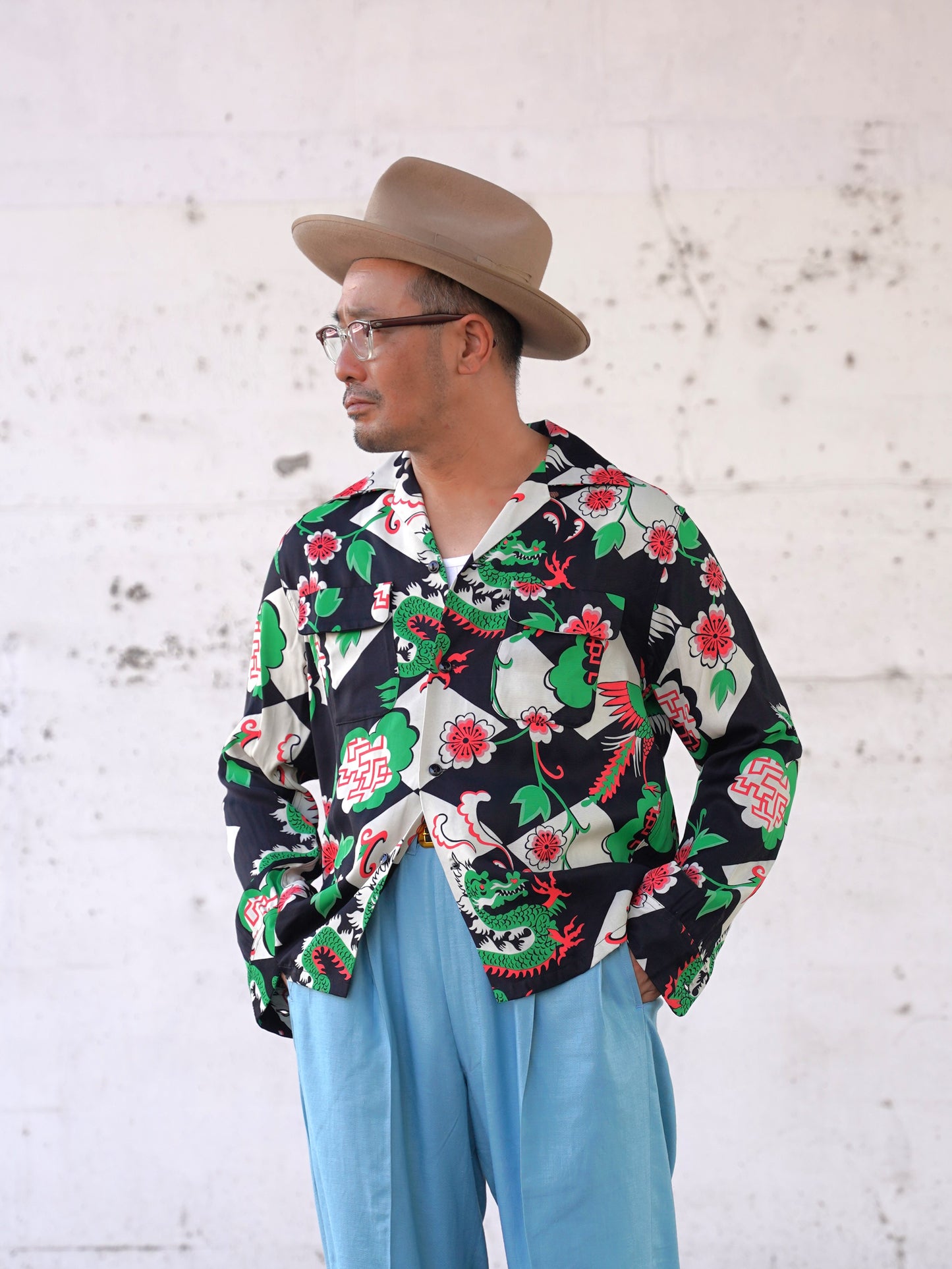 #260105 1950s L/S Shirt - Dragon