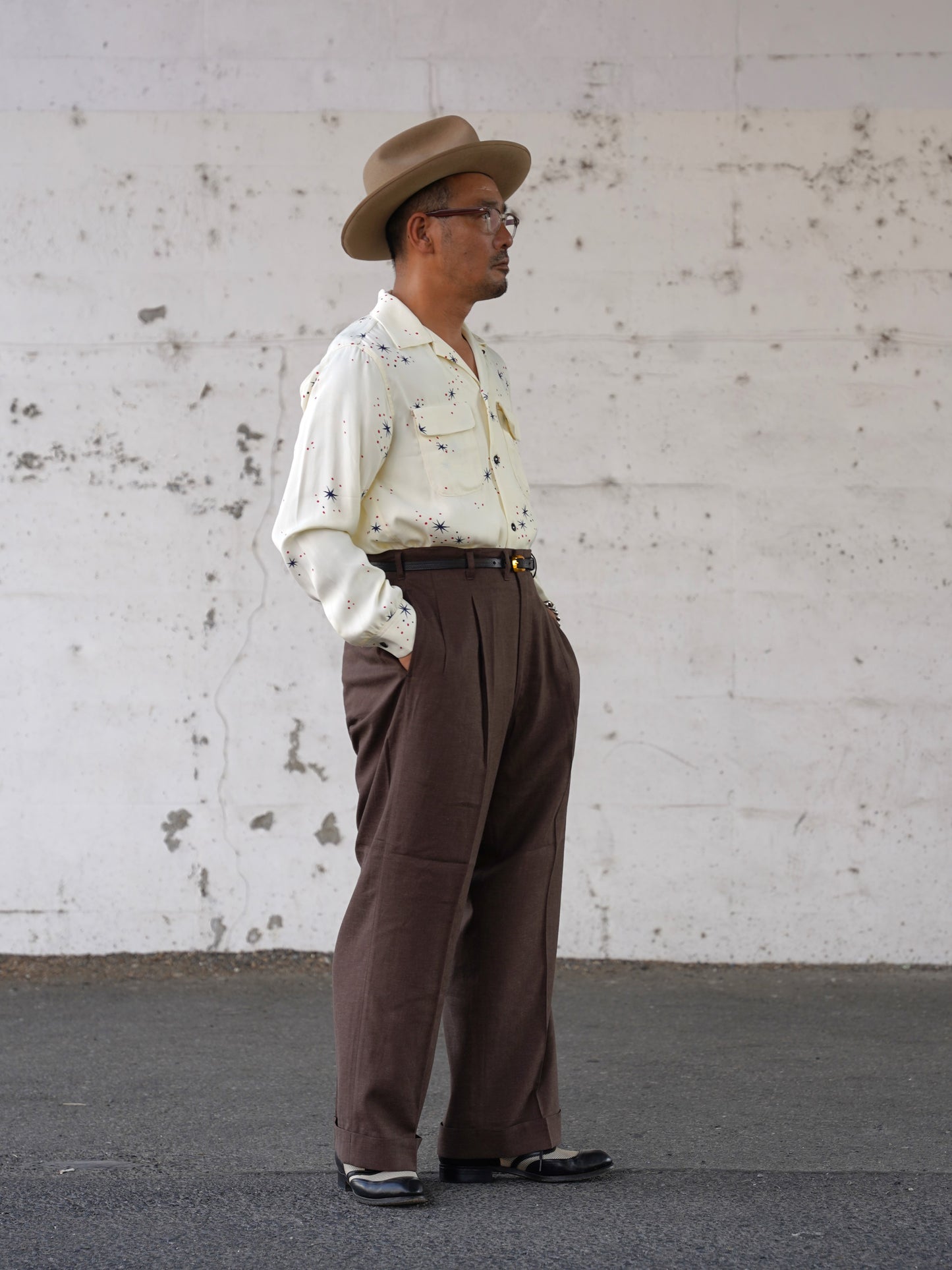 #260106 1950s L/S Shirt - Star