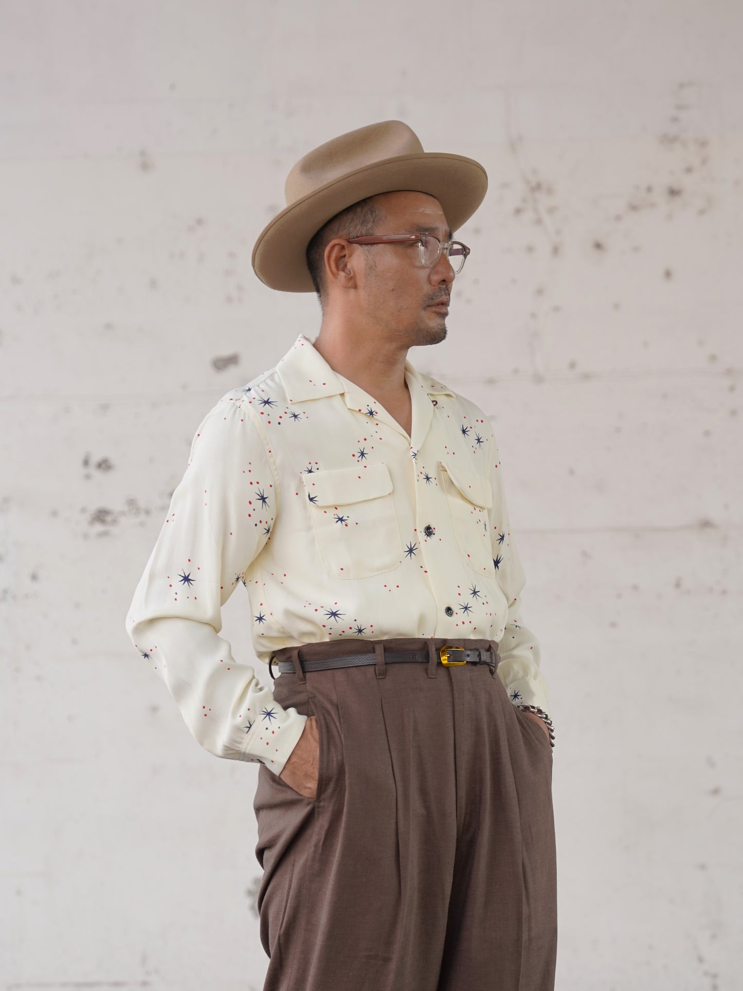 #260106 1950s L/S Shirt - Star