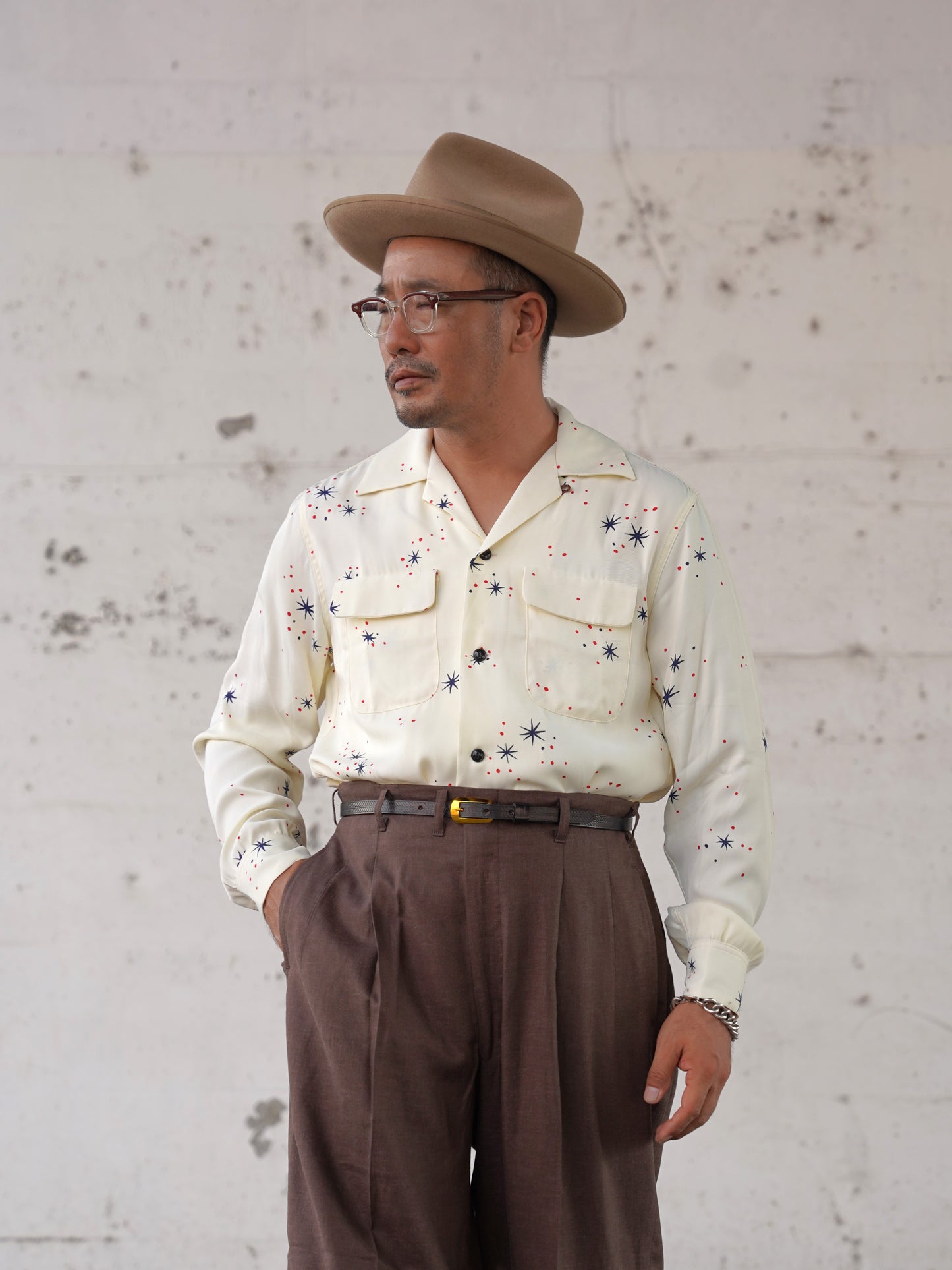 #260106 1950s L/S Shirt - Star