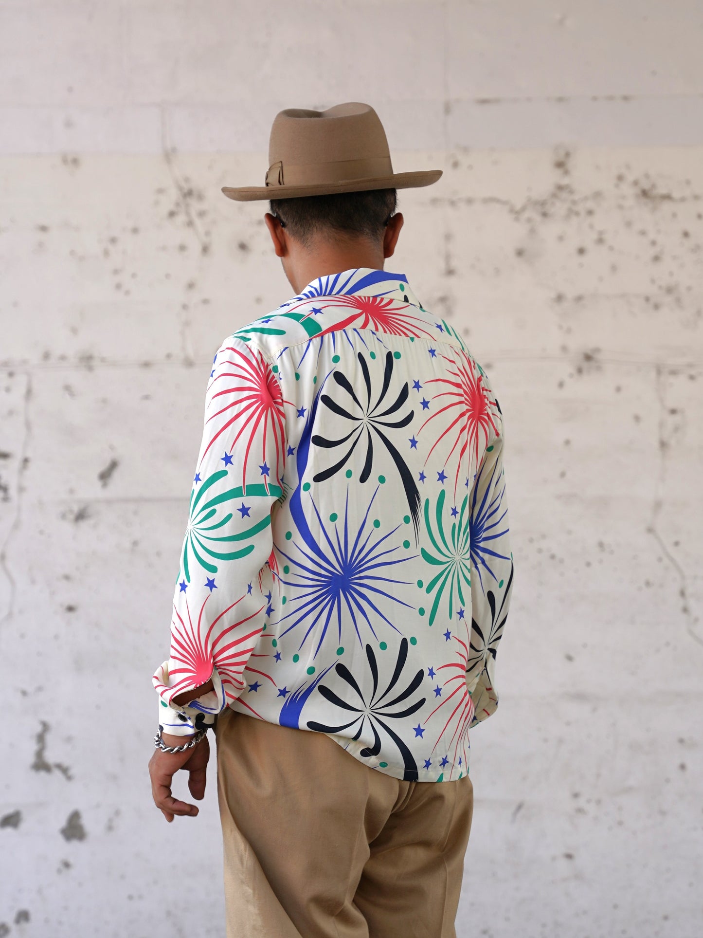 #260108 1950s L/S Shirt - Fireworks