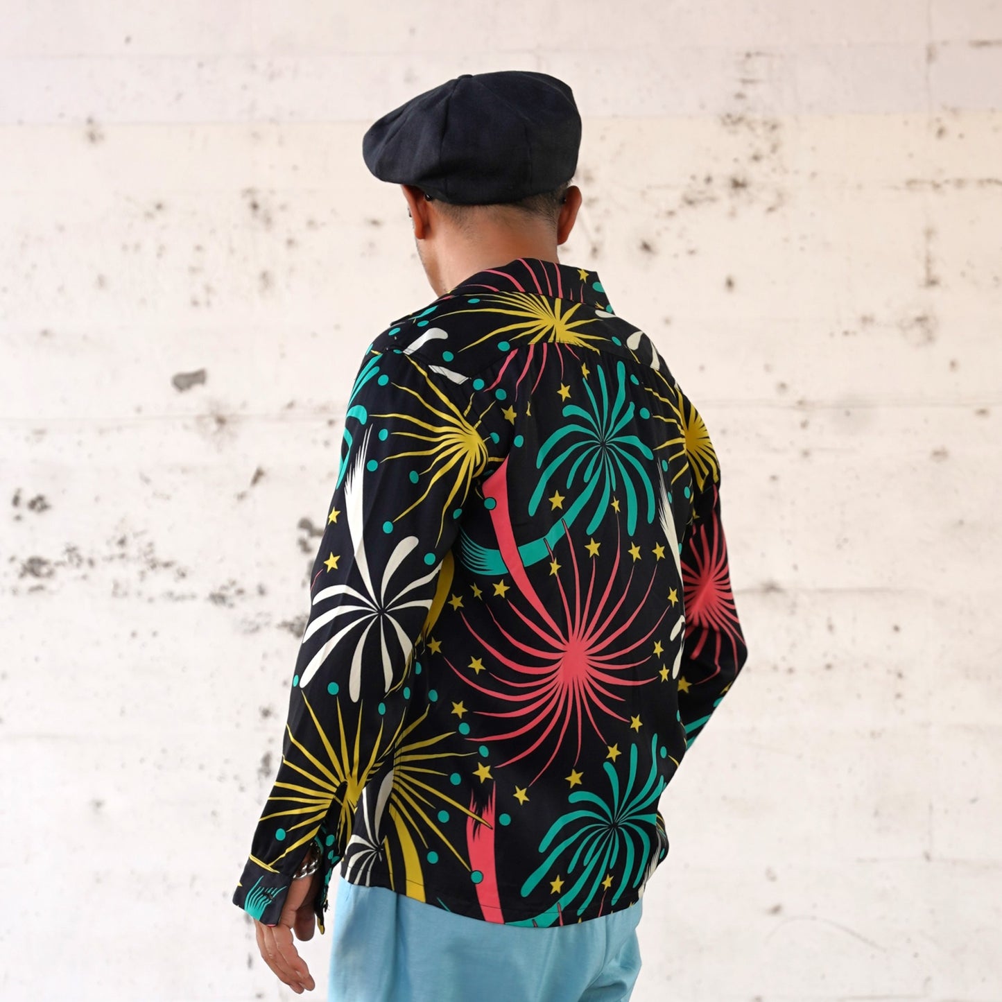 #260108 1950s L/S Shirt - Fireworks