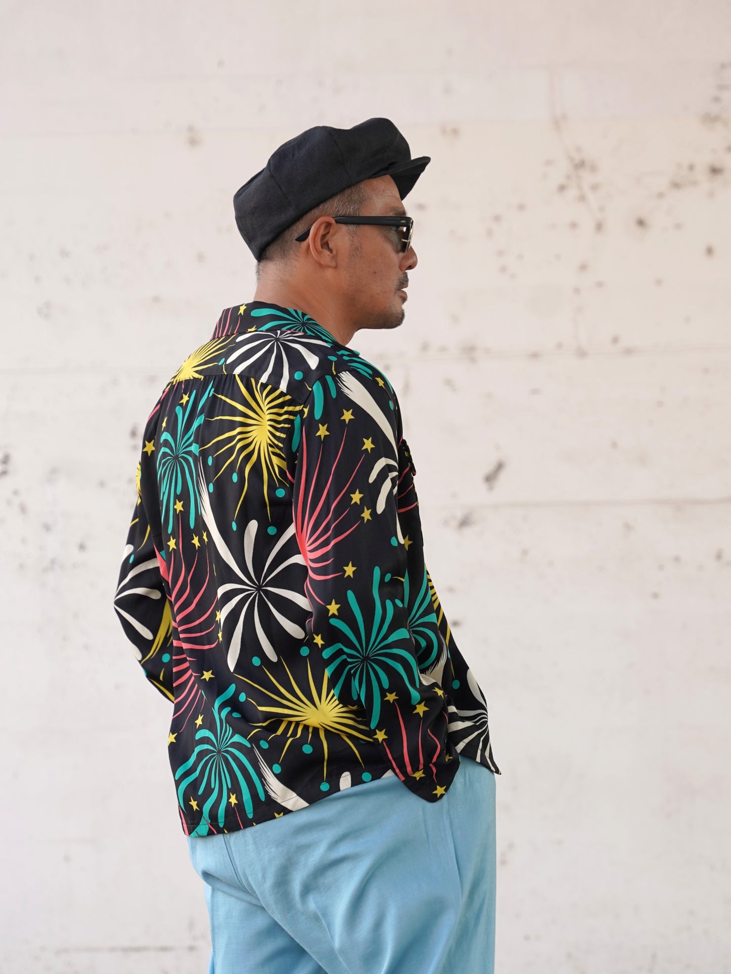 #260108 1950s L/S Shirt - Fireworks