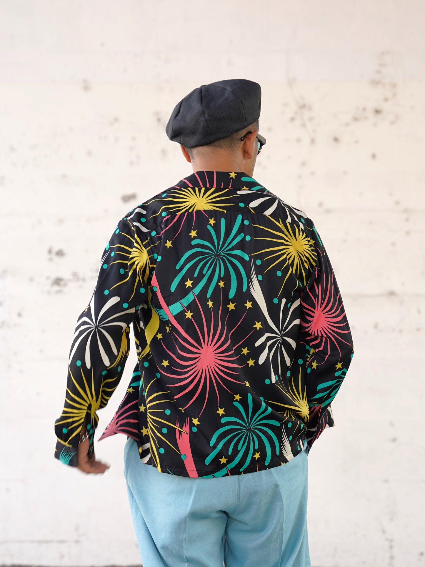 #260108 1950s L/S Shirt - Fireworks