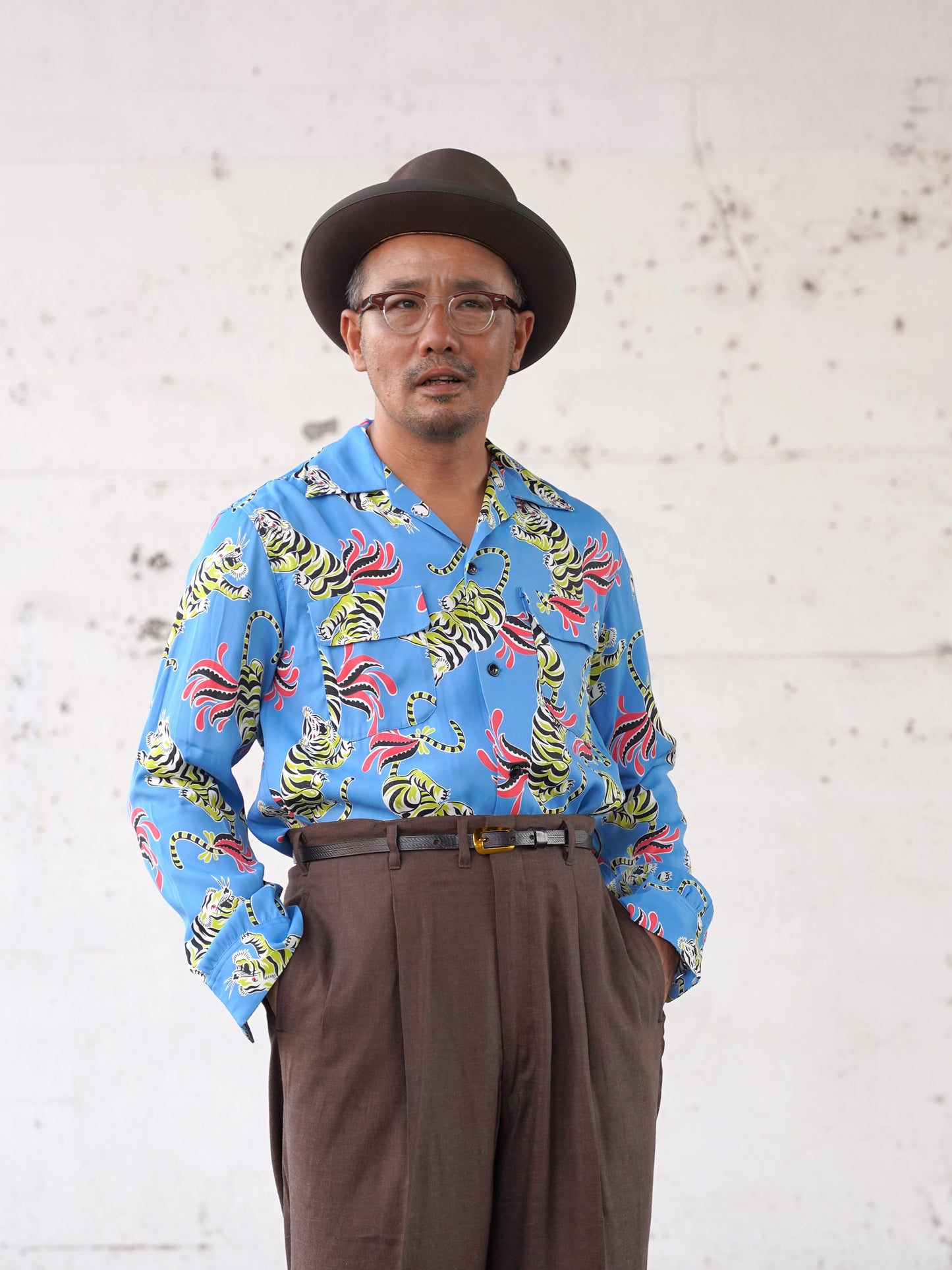 #260109 1950s L/S Shirt - Tiger