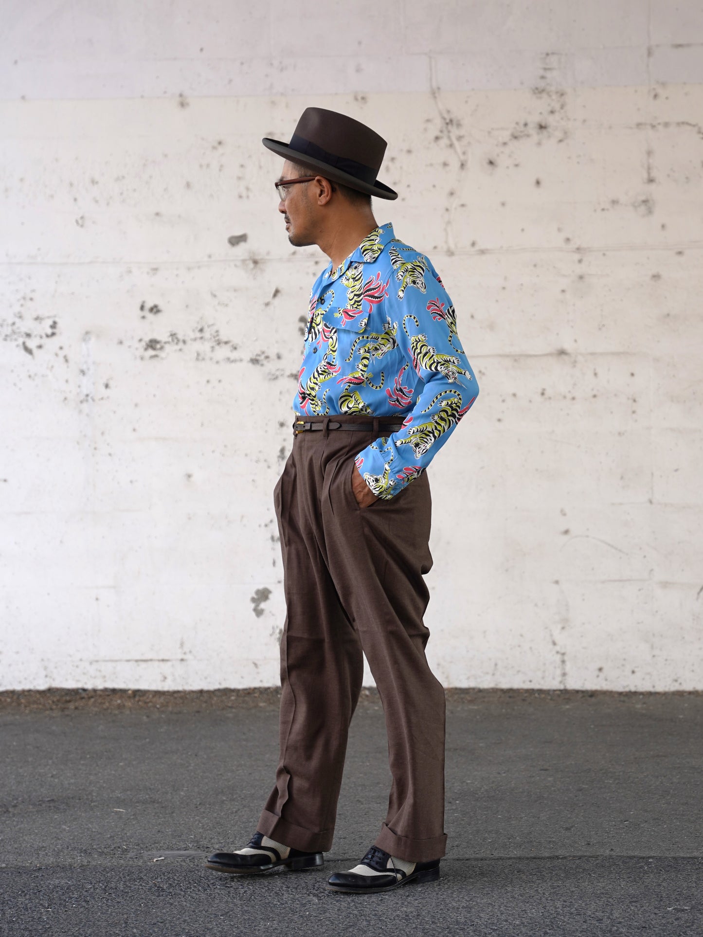 #260109 1950s L/S Shirt - Tiger