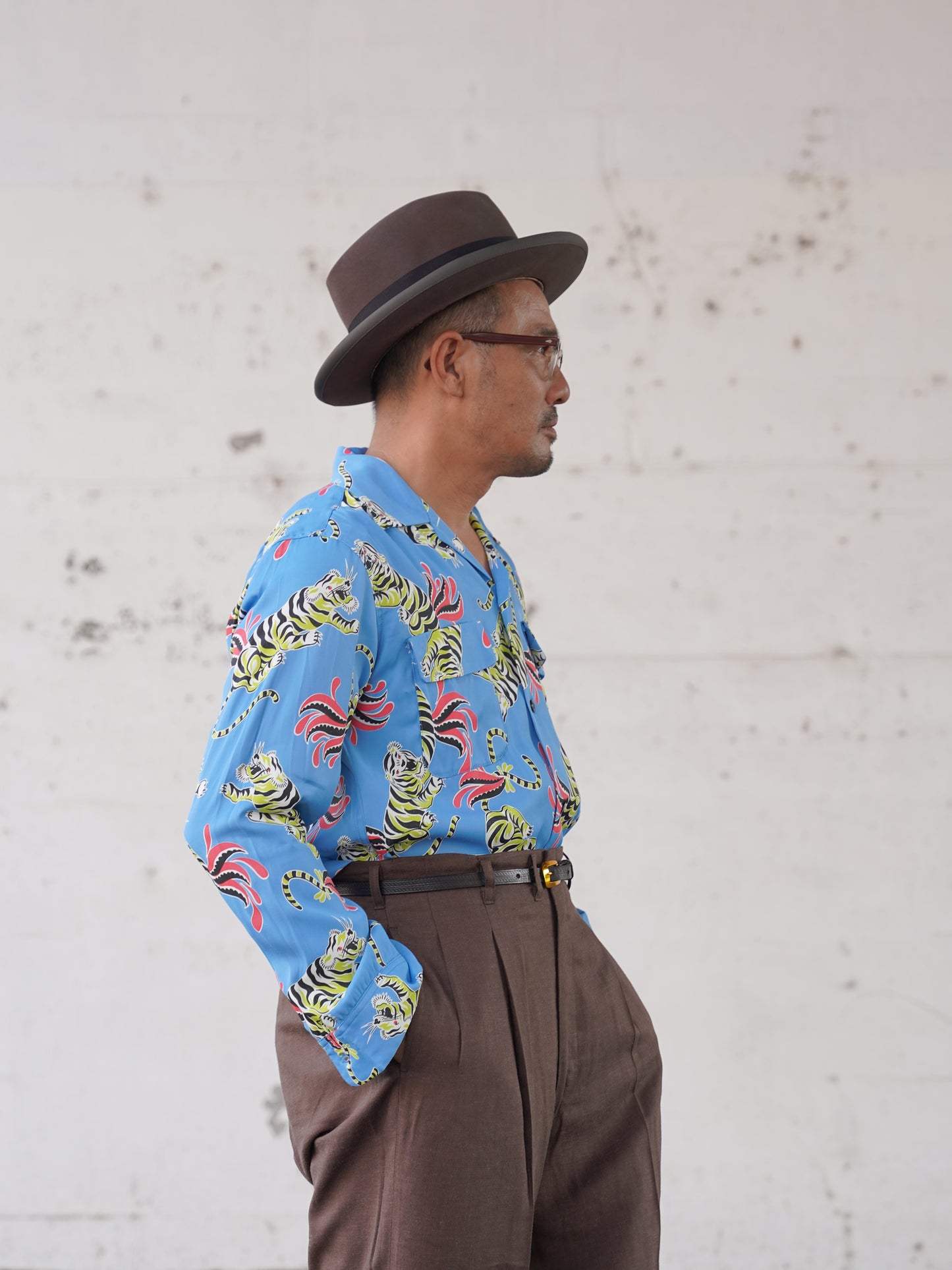 #260109 1950s L/S Shirt - Tiger