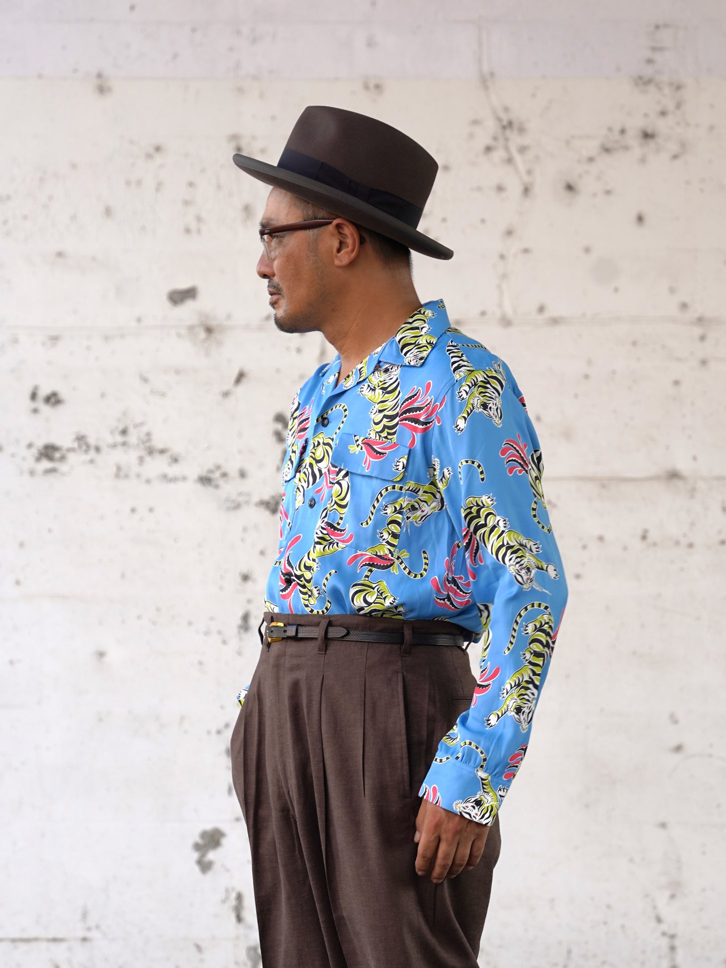 #260109 1950s L/S Shirt - Tiger