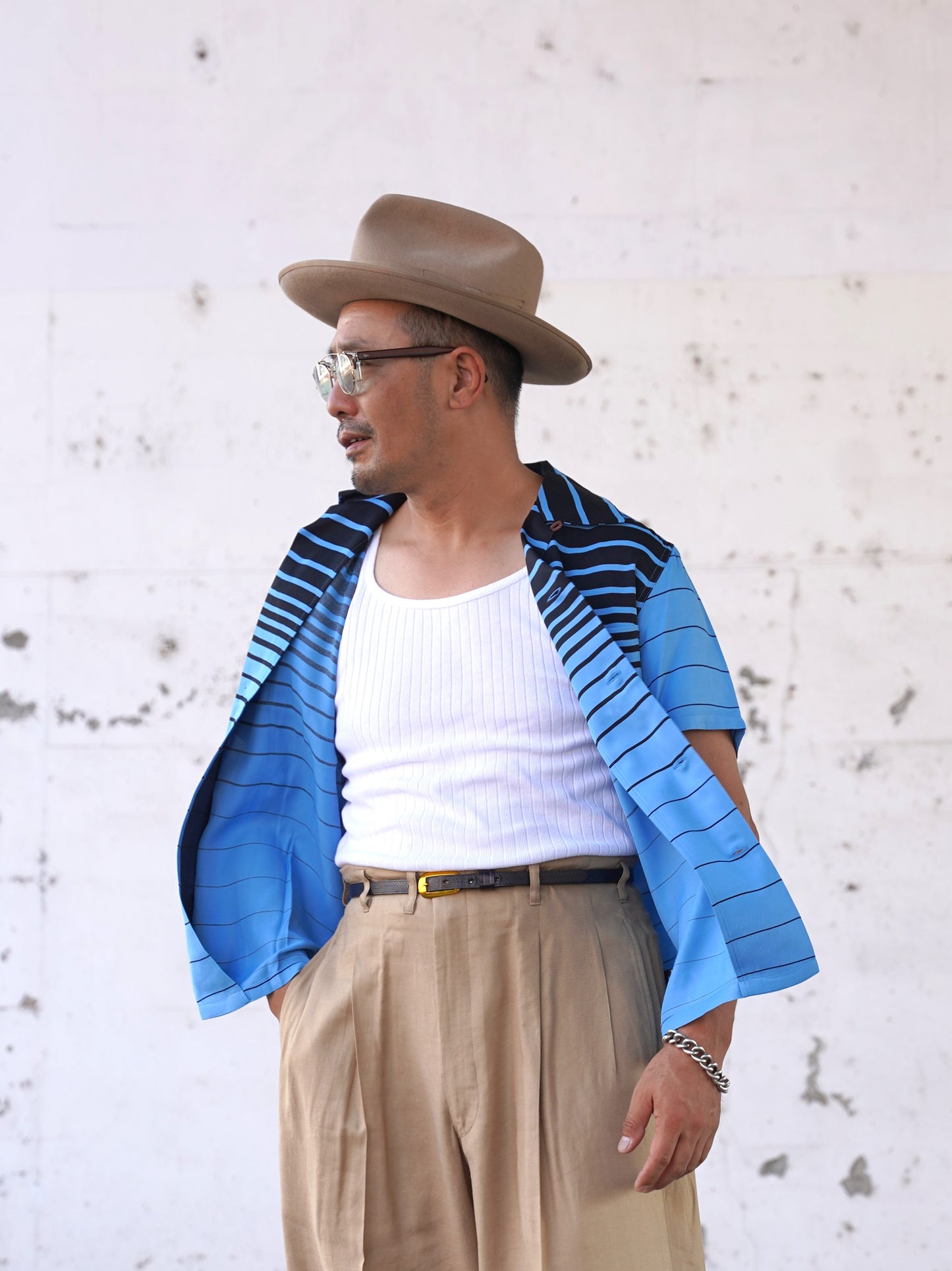 #260110 1950s S/S Shirt - Stripe