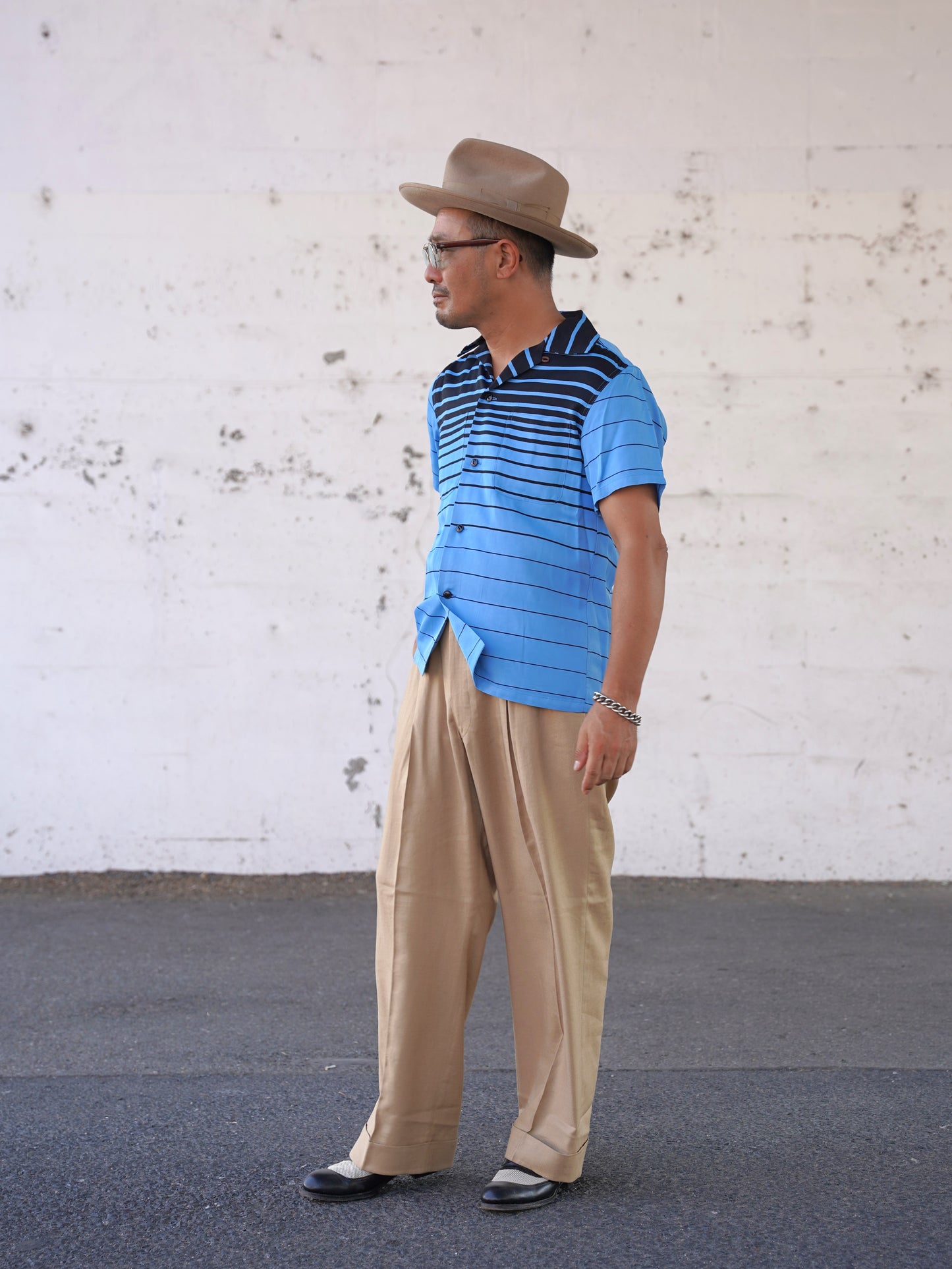 #260110 1950s S/S Shirt - Stripe