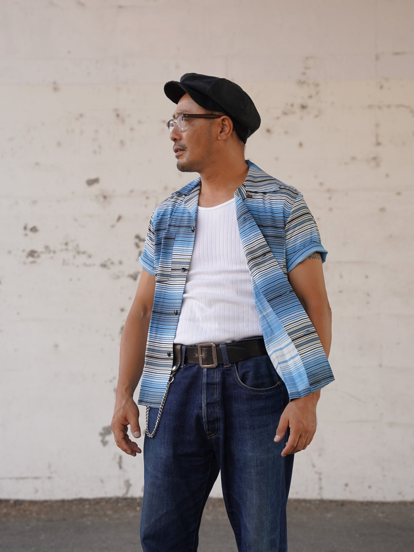 #260111 1950s S/S Shirt - Stripe
