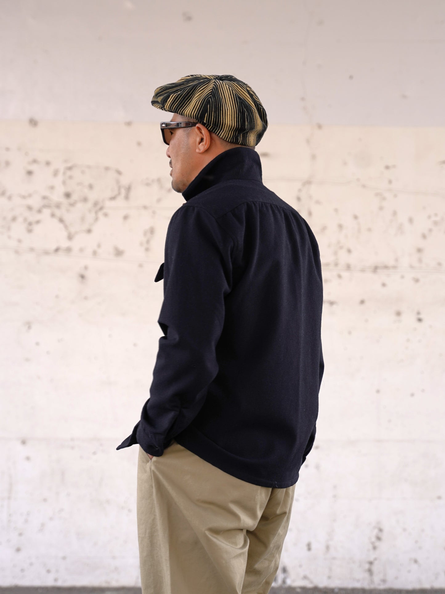 #260140 1950s Long-Sleeve Wool Shirt