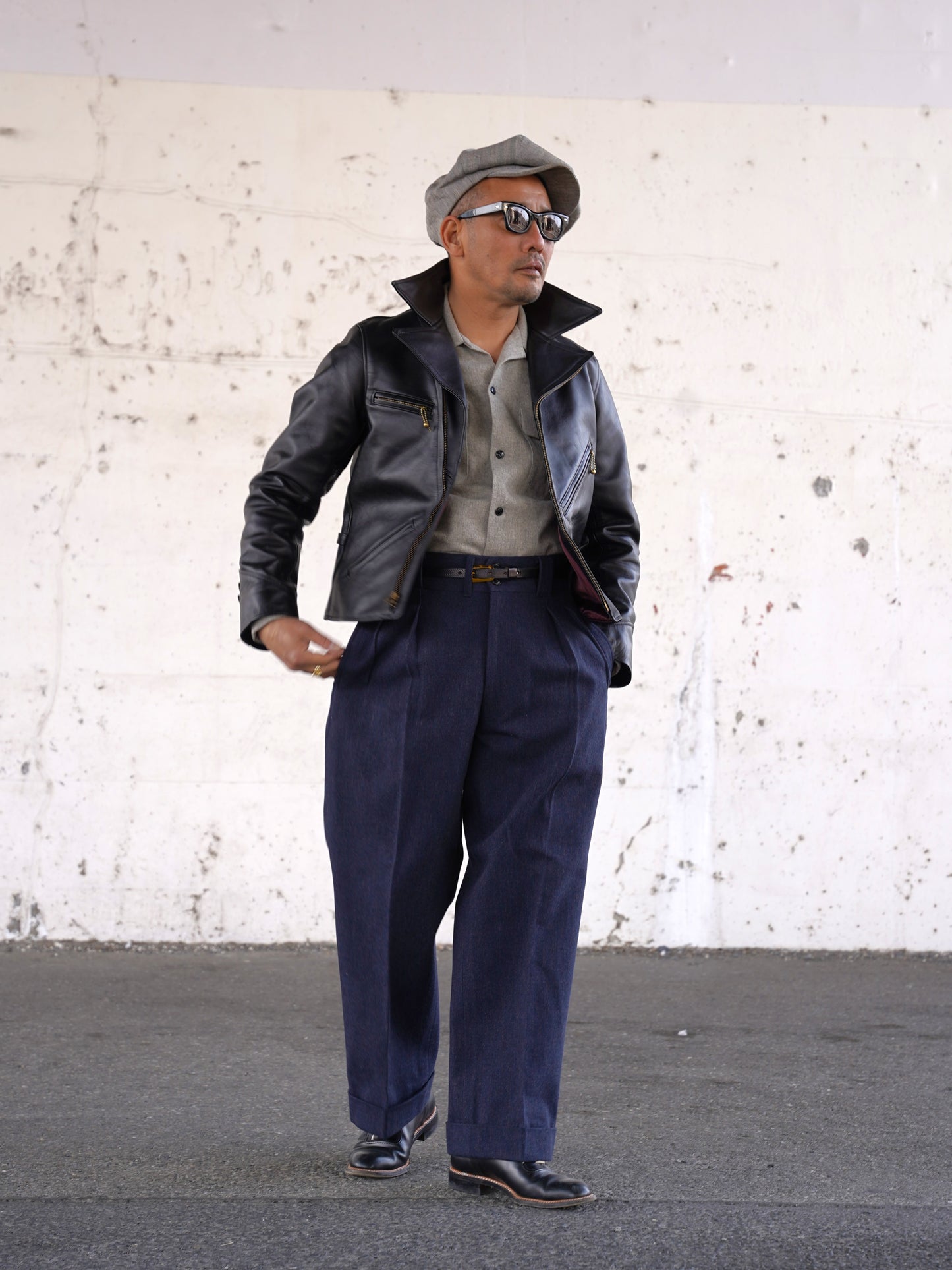 【Order】#260416 Horsehide Double Riders Jacket