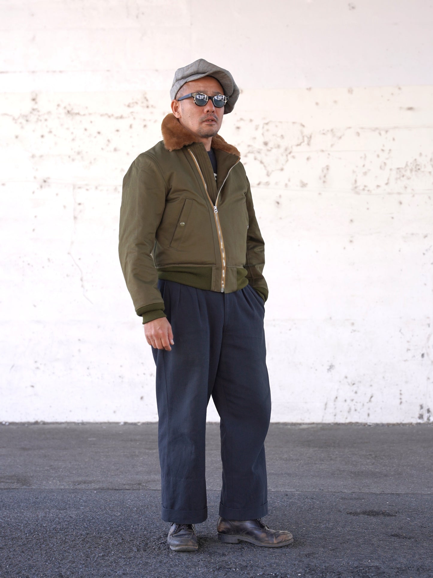 #260422 Boa Collar Flight Jacket