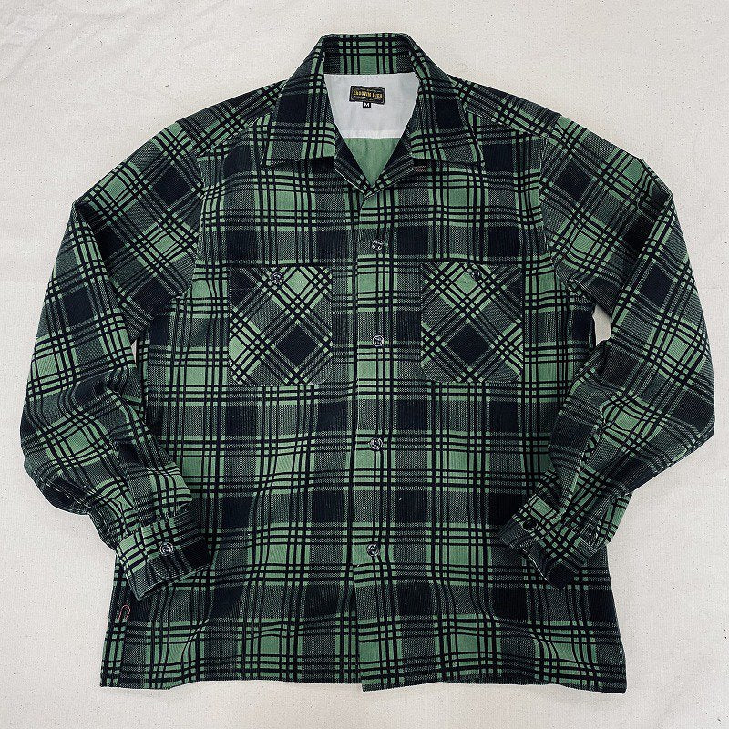 #340 1950s L/S Corduroy Shirt / Check