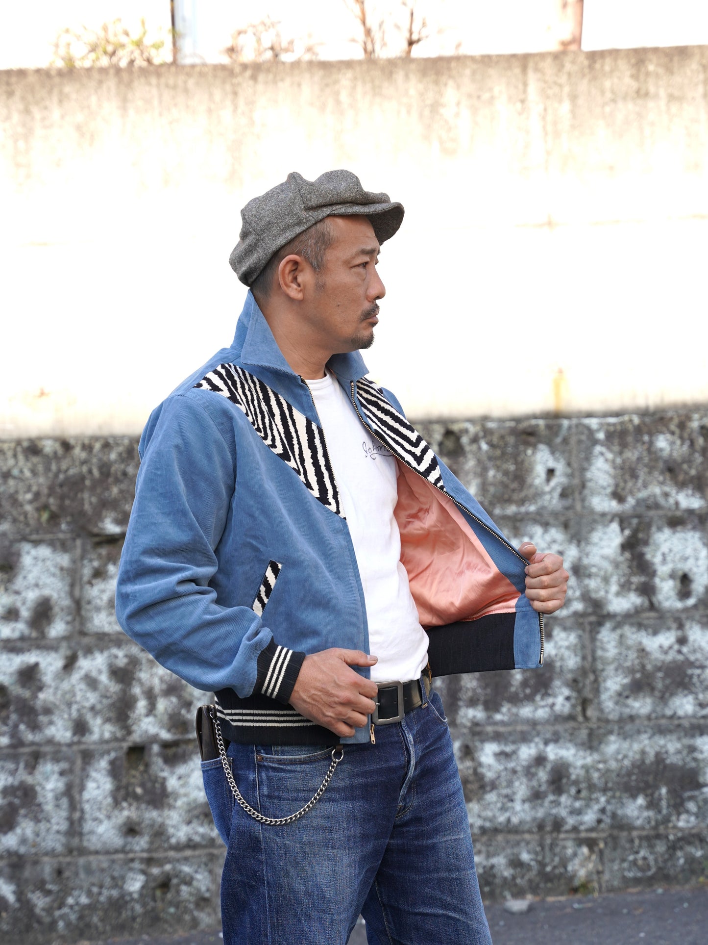 #507 1950 Corduroy Zebra Jacket
