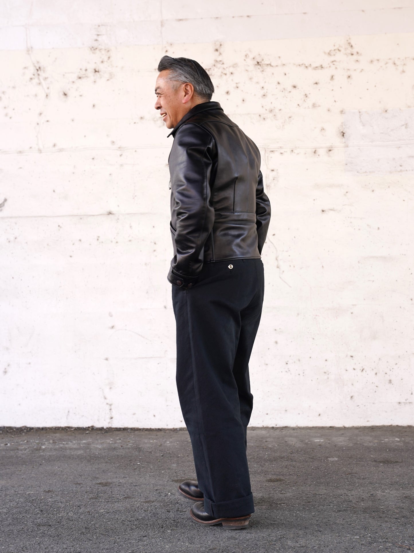 #240402 1940 Horse Leather Motorcycle Jacket