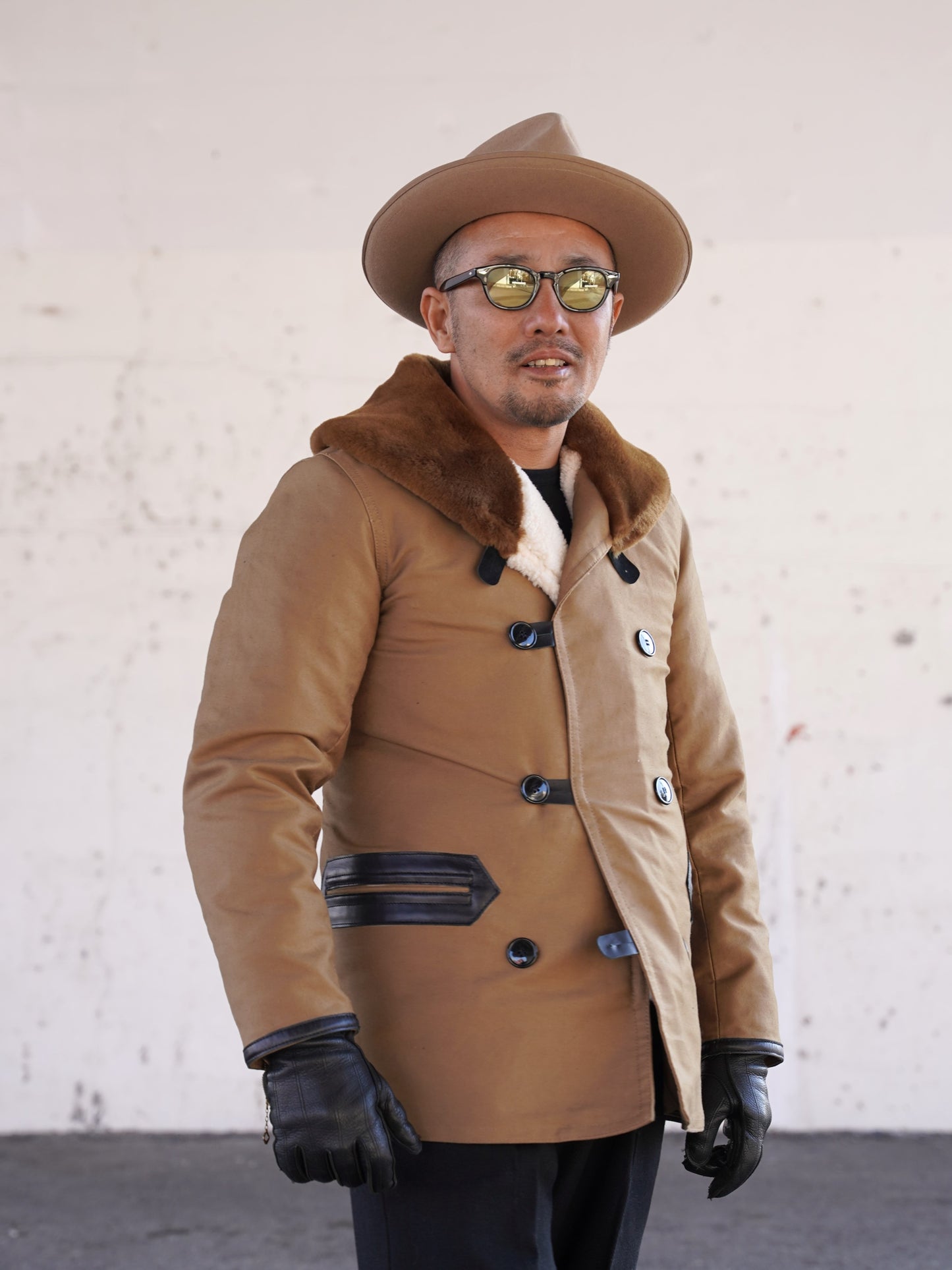 #240405 1940s Sheepskin Coat