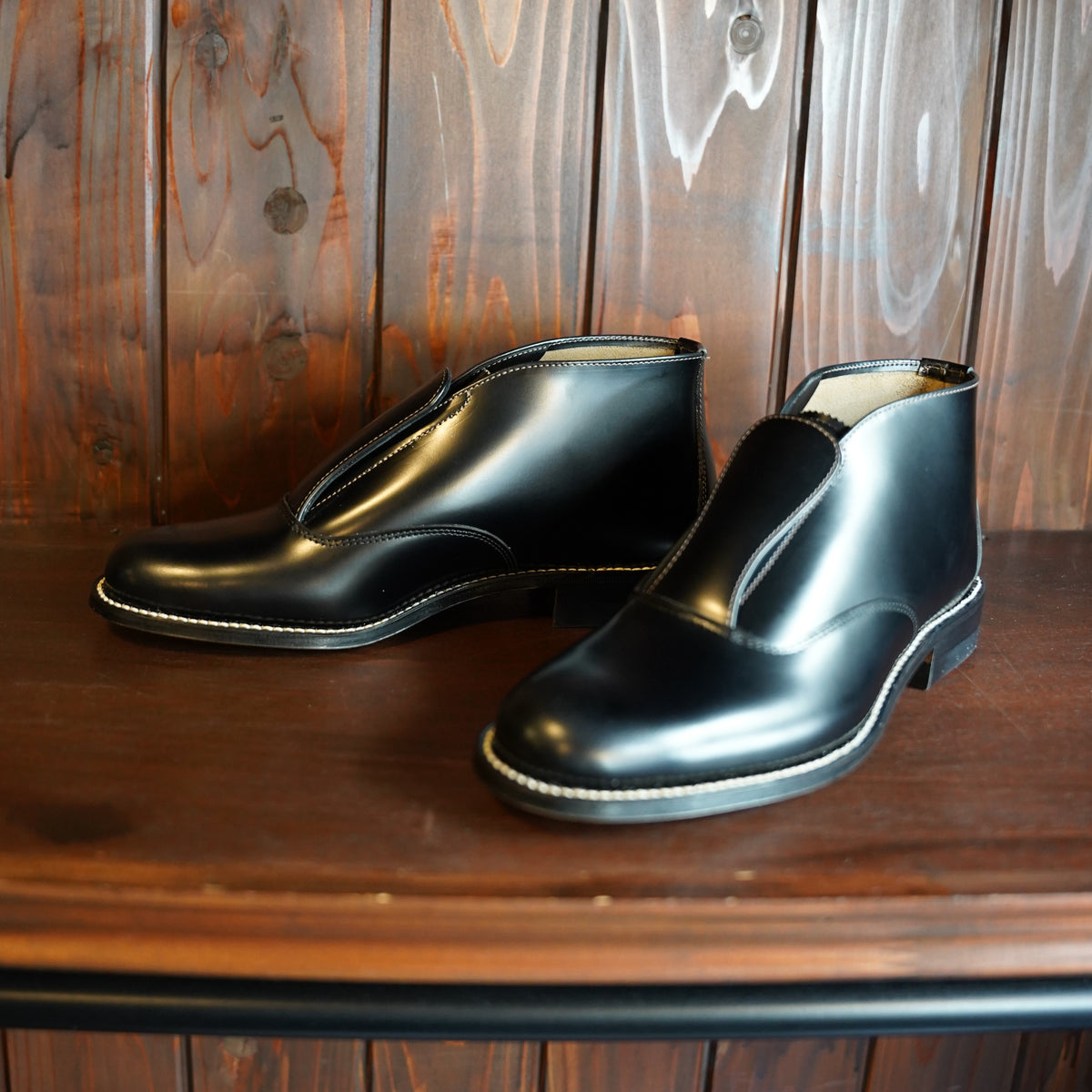 #270507 1950s Apron Front Leather Dress Shoes