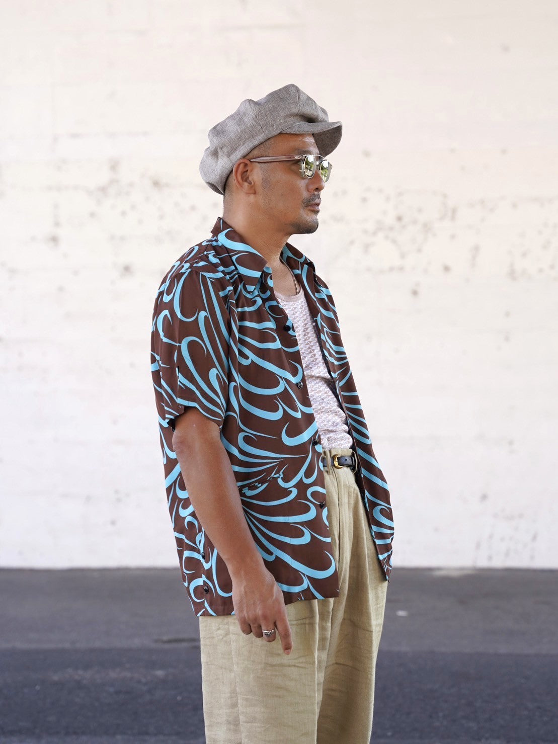 #548 1940s Beach style S/S Shirt