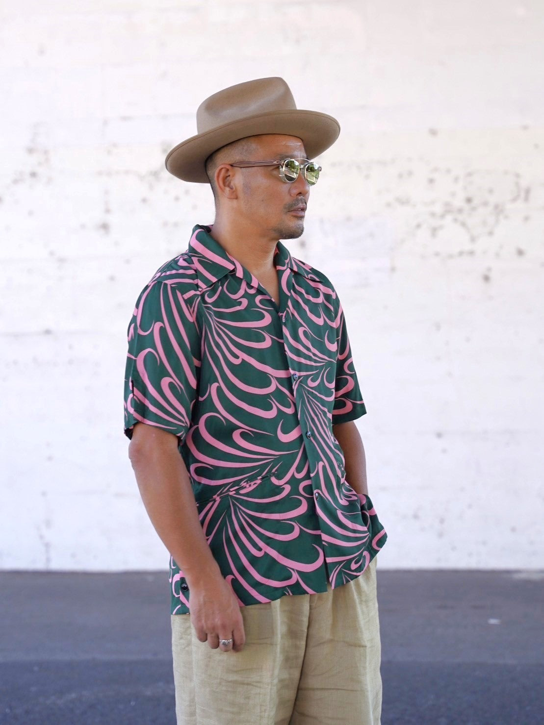 #548 1940s Beach style S/S Shirt