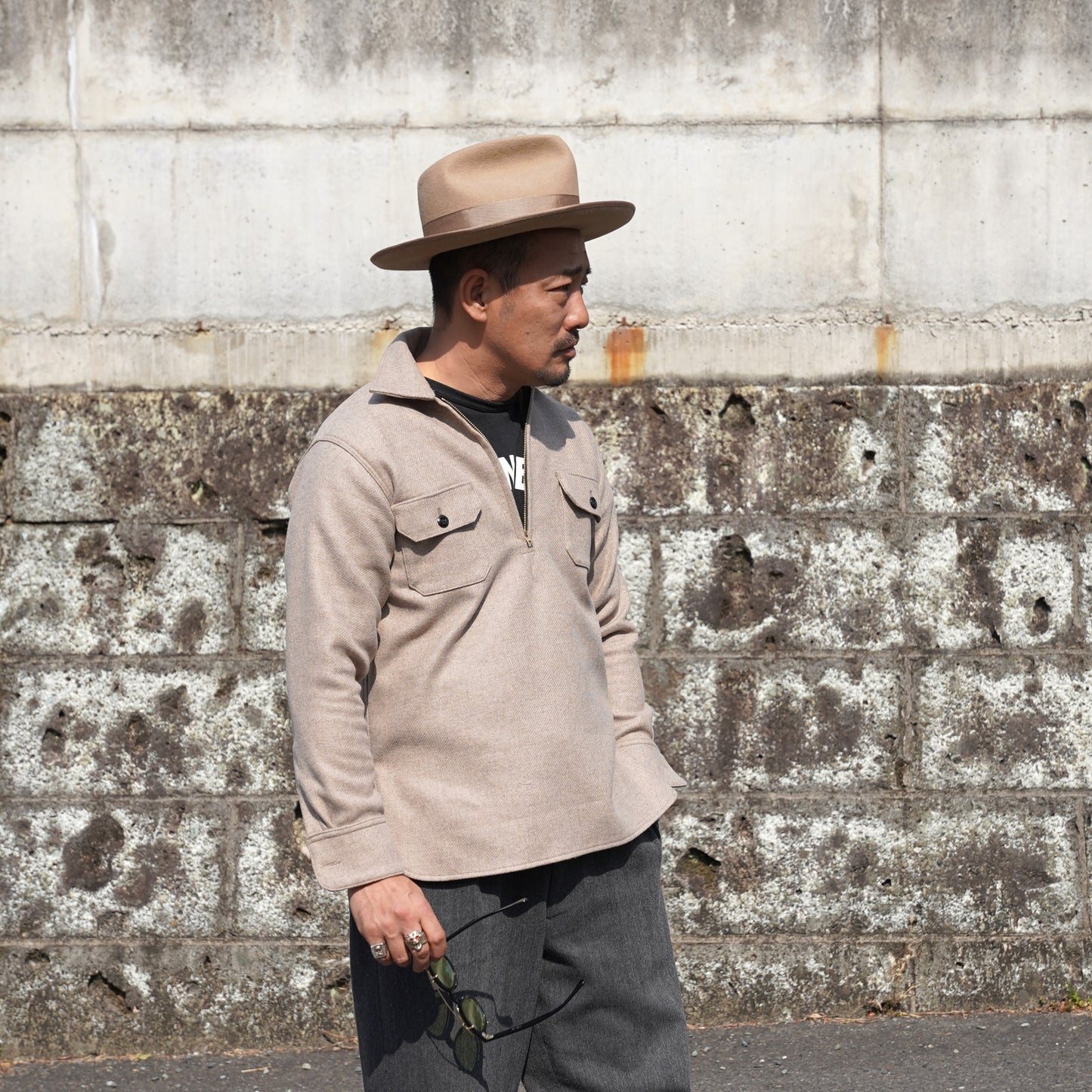 #498 1950 Zip Pullover Shirt