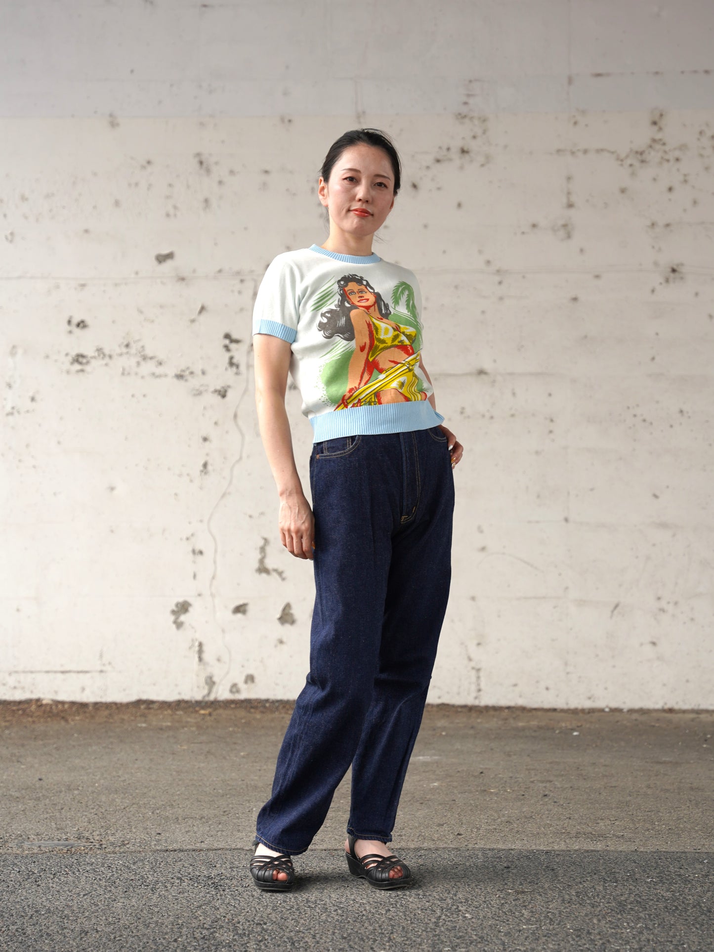 #250701 1950s Ladys Denim Pants【Old Devil Moon】