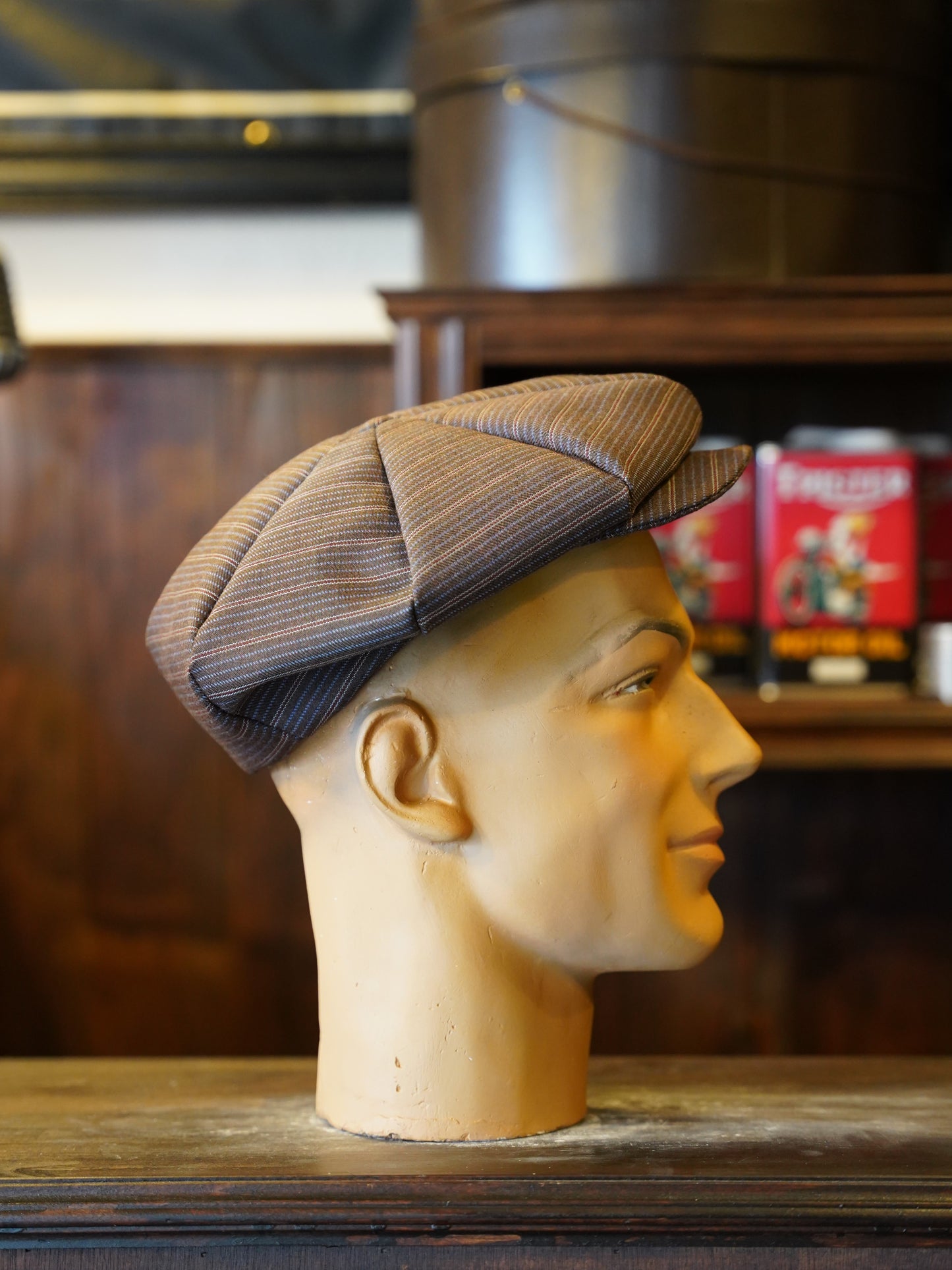 #518 1940 Newsboy Cap / Brown