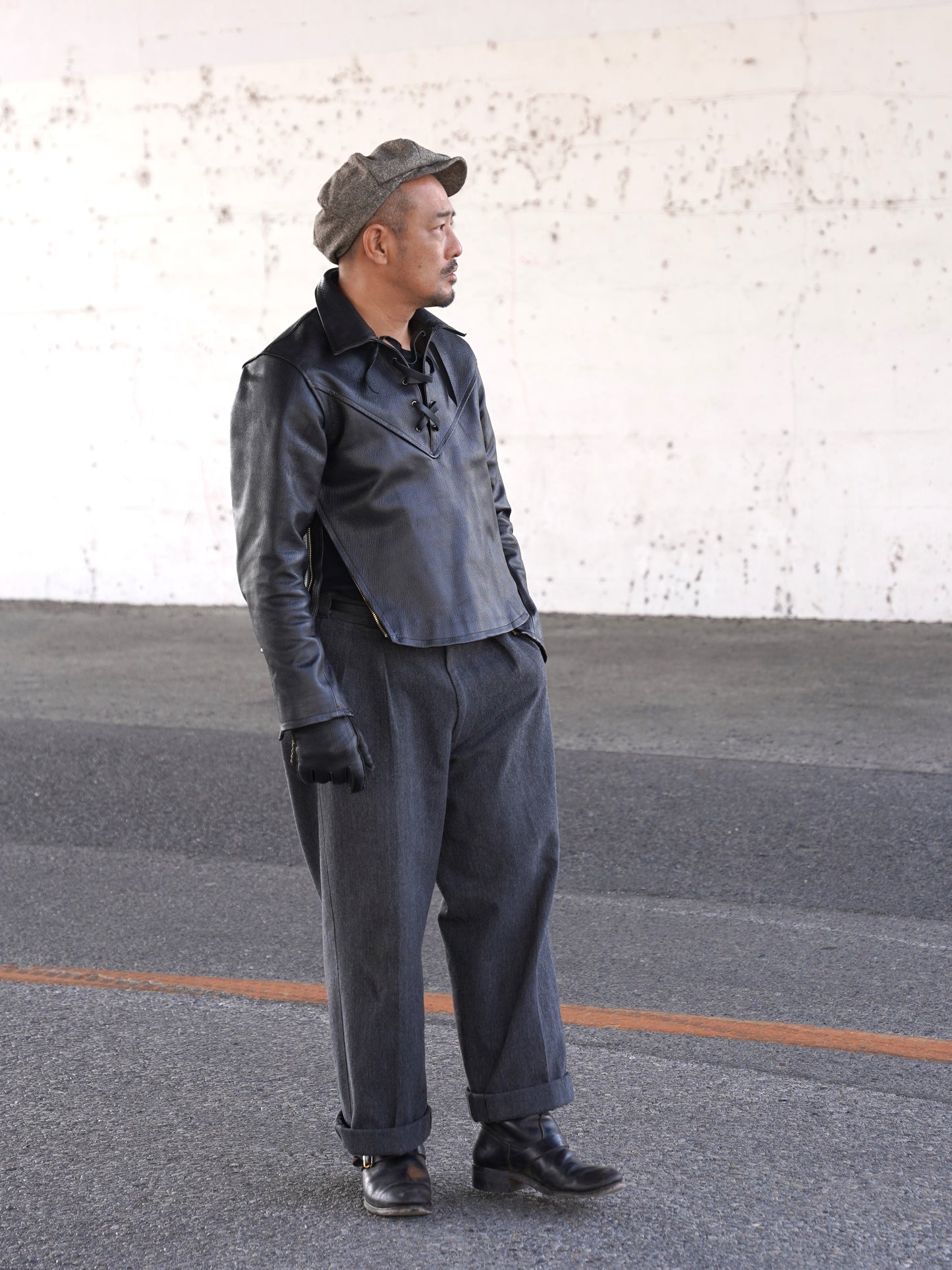 #484 1940 Goat Skin Pullover Jacket