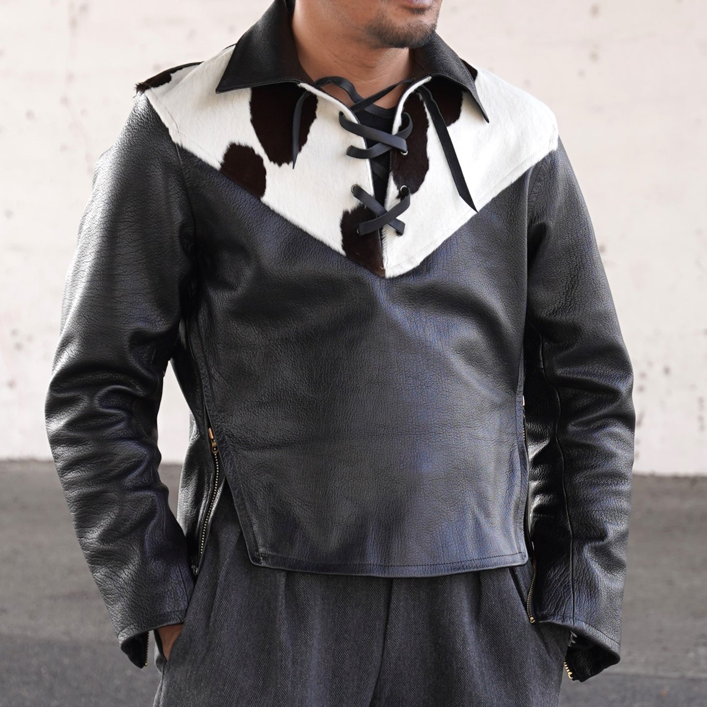 #484 1940 Goat Skin Pullover Jacket