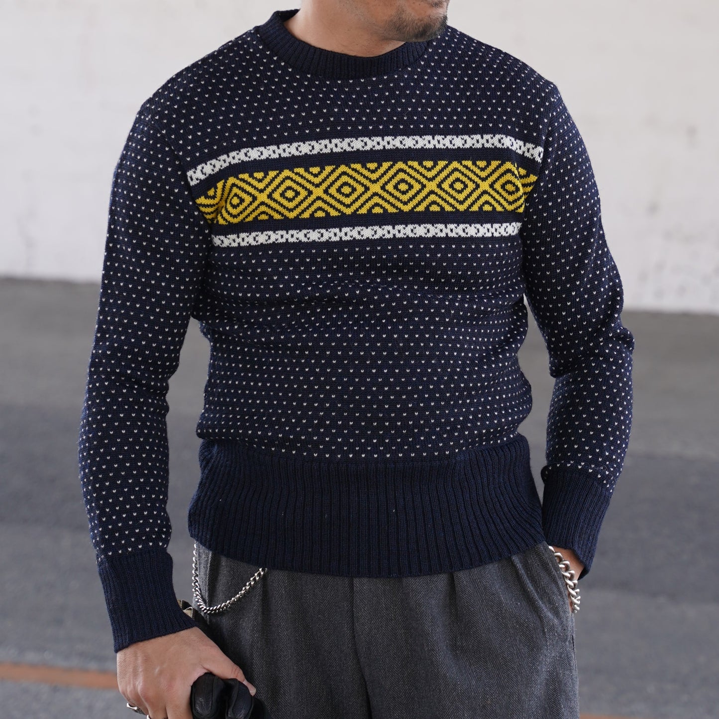 #496 1940 Crew neck Knit