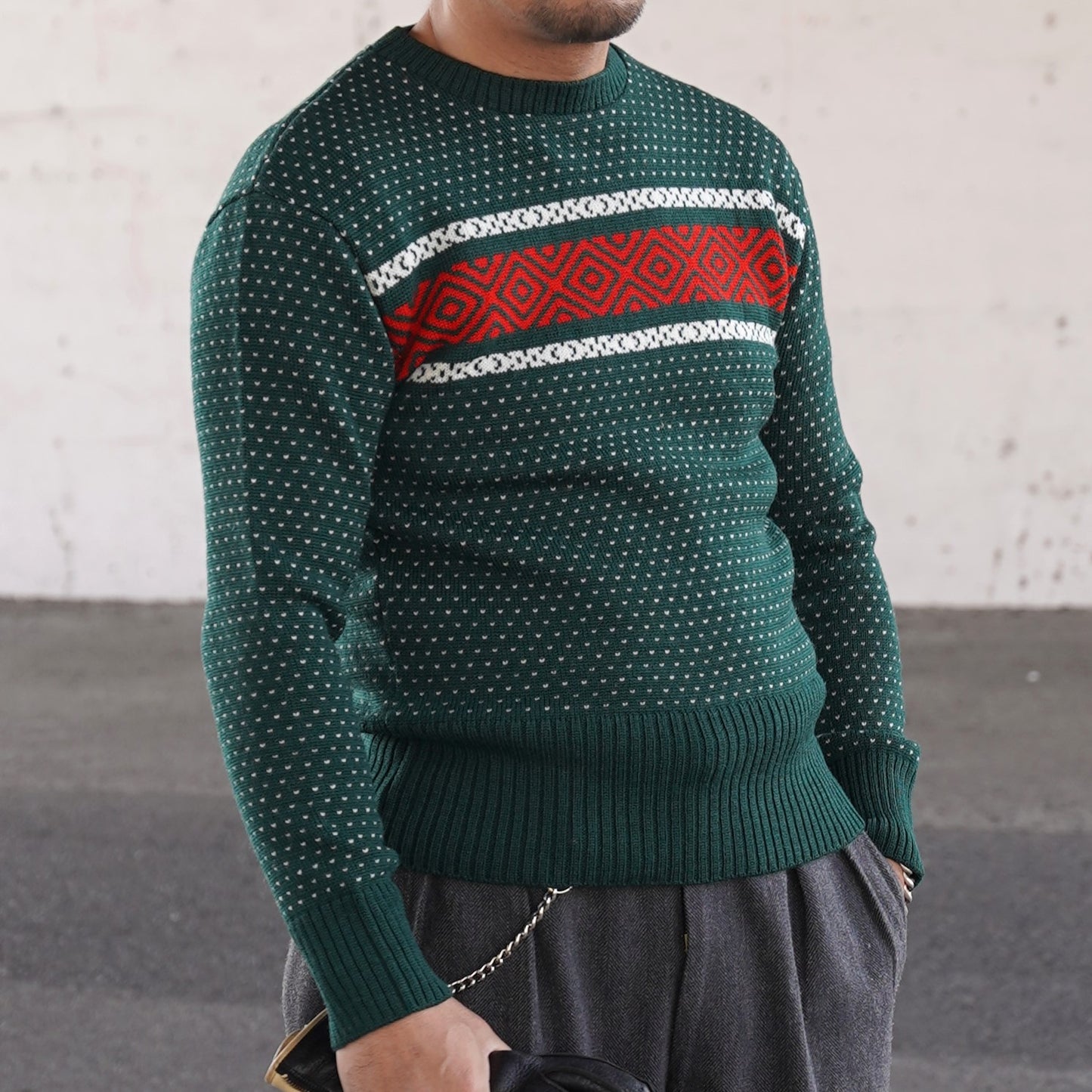 #496 1940 Crew neck Knit