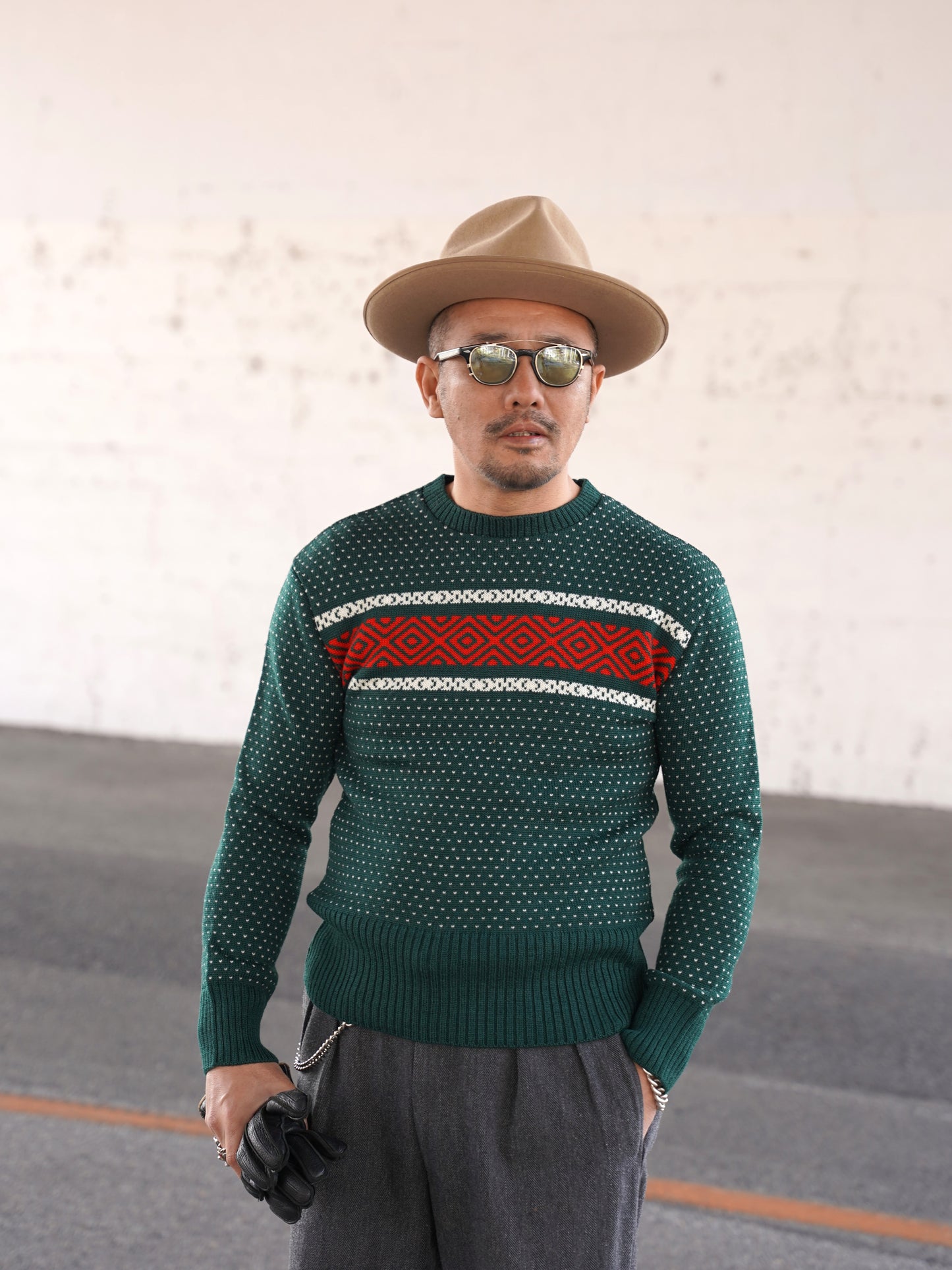 #496 1940 Crew neck Knit