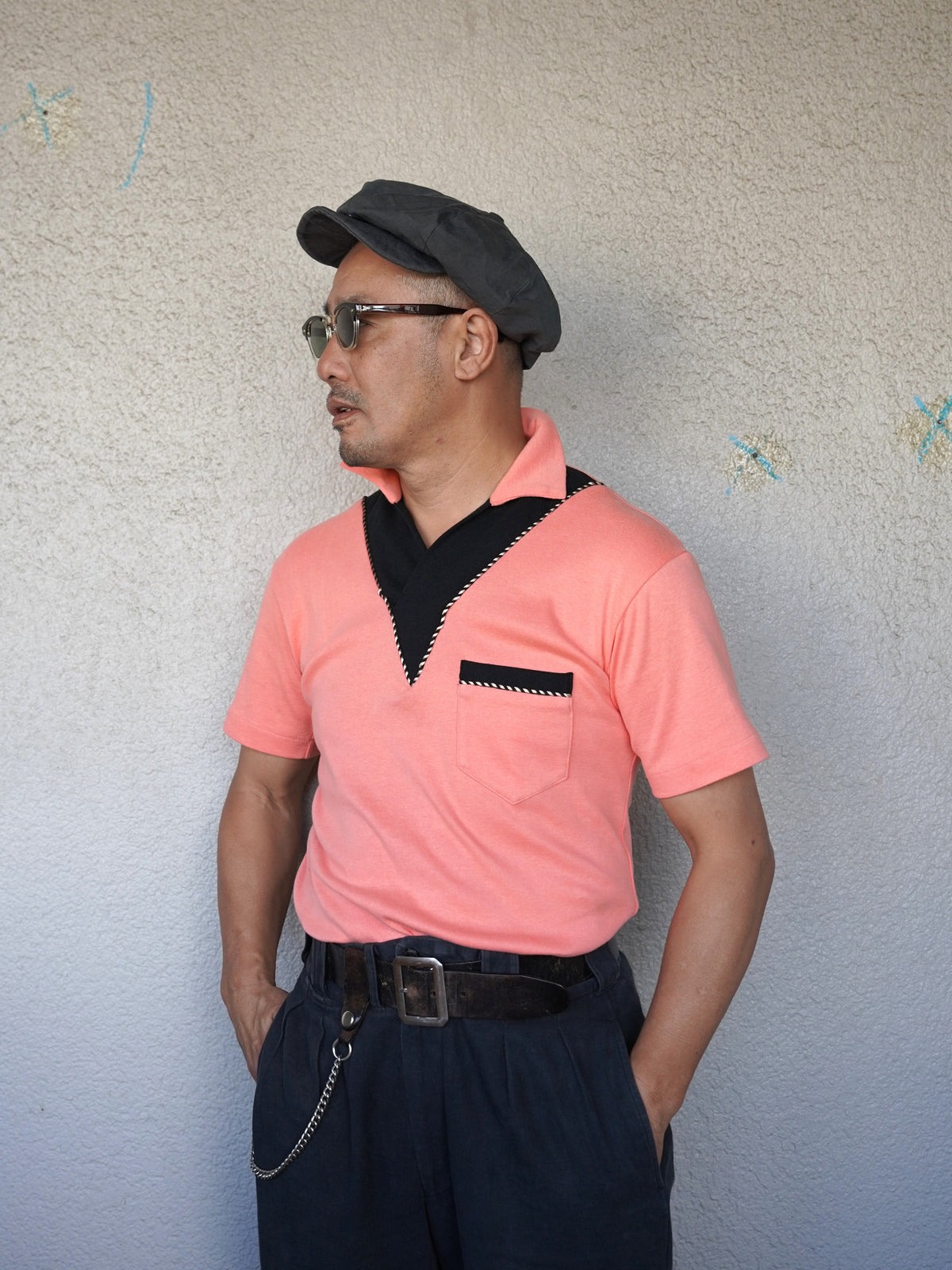 #270102 1950s Cotton S/S Skipper Polo