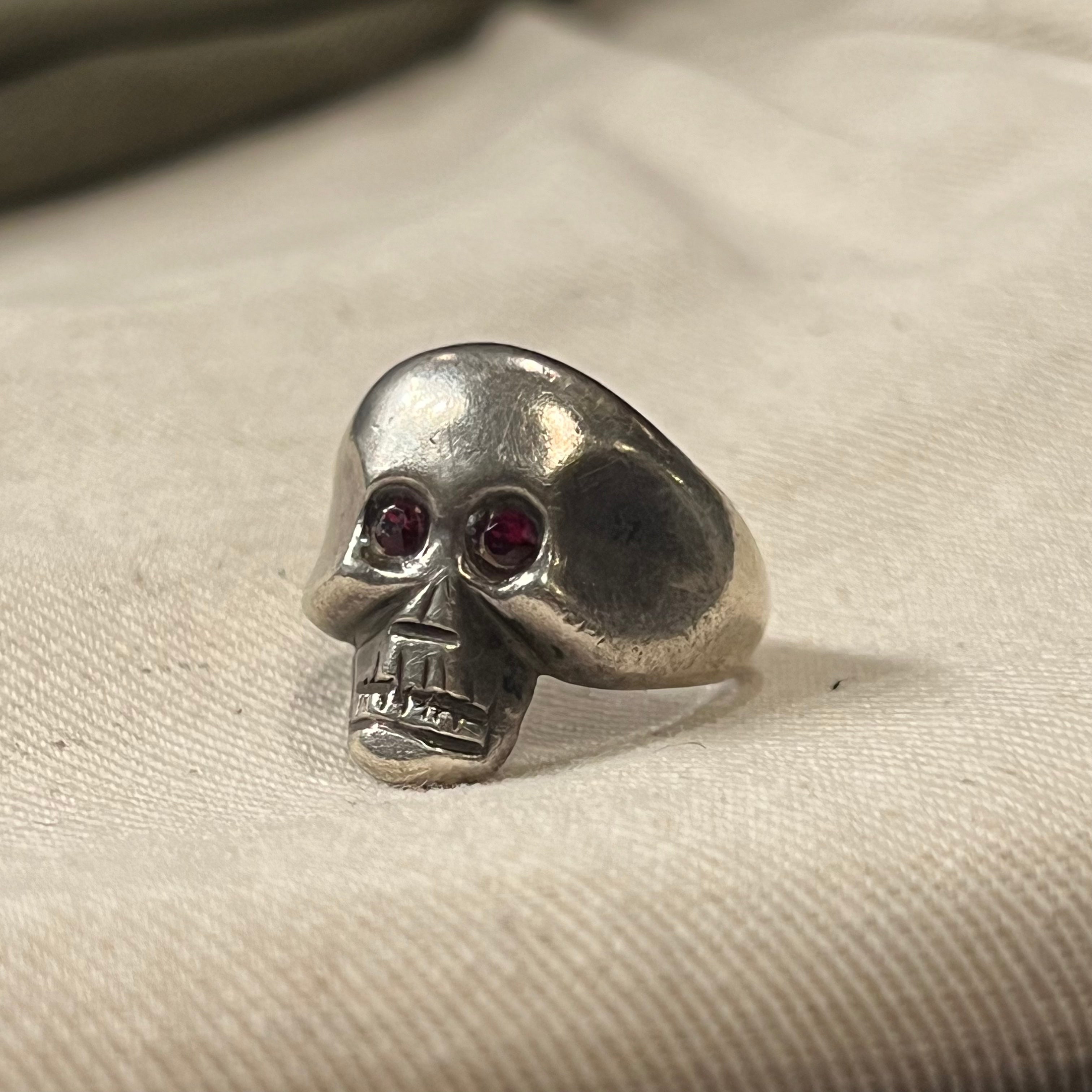 1939s~☆ドイツ国防軍陸軍 ☆Skull Ring☆クリスタルカラーアイ 1939s~☆ドイツ国防軍陸軍 ☆Skull Ring☆クリスタルカラーアイ