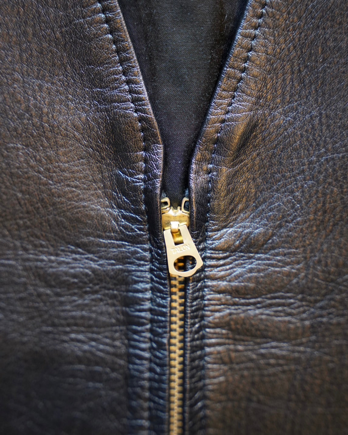 #401 1950s Leather Vest