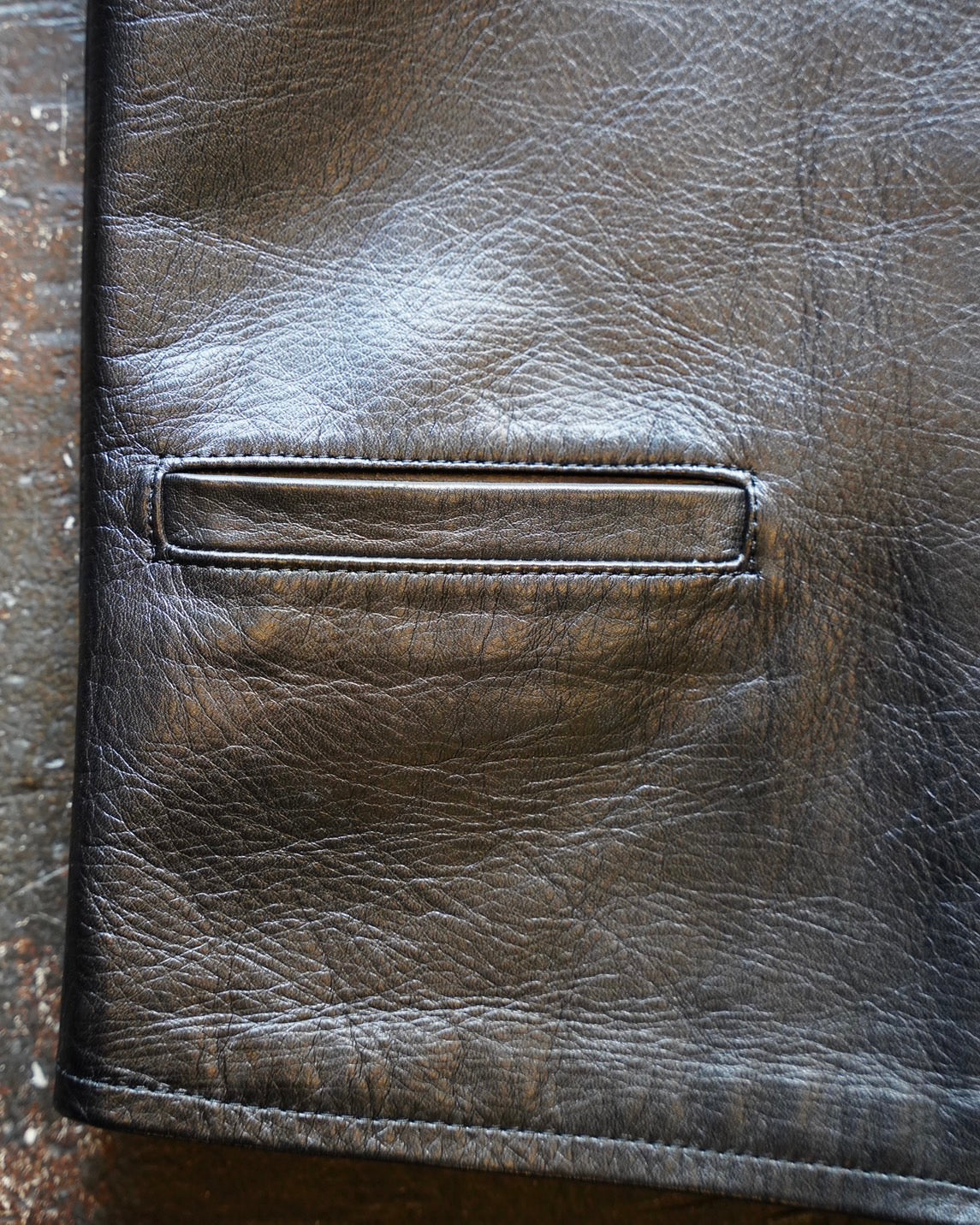 #401 1950s Leather Vest