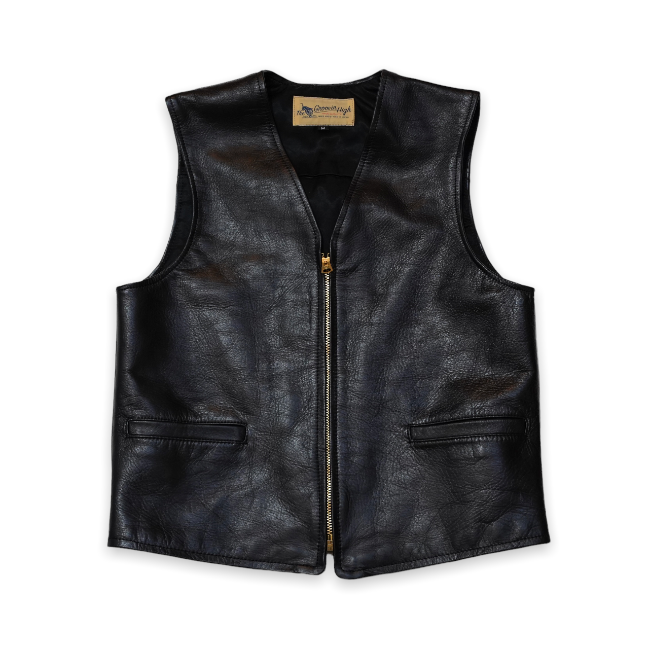 #401 1950s Leather Vest